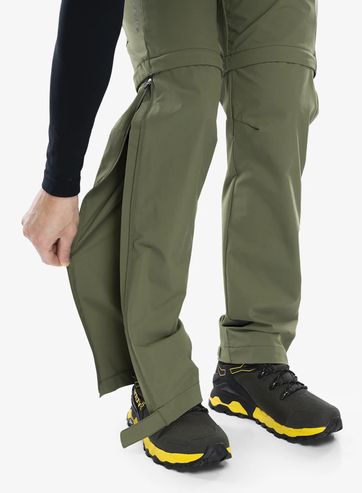 Hlače s odvojivim nogavicama Vaude Farley Stretch T-Zip Pants III - cedar wood