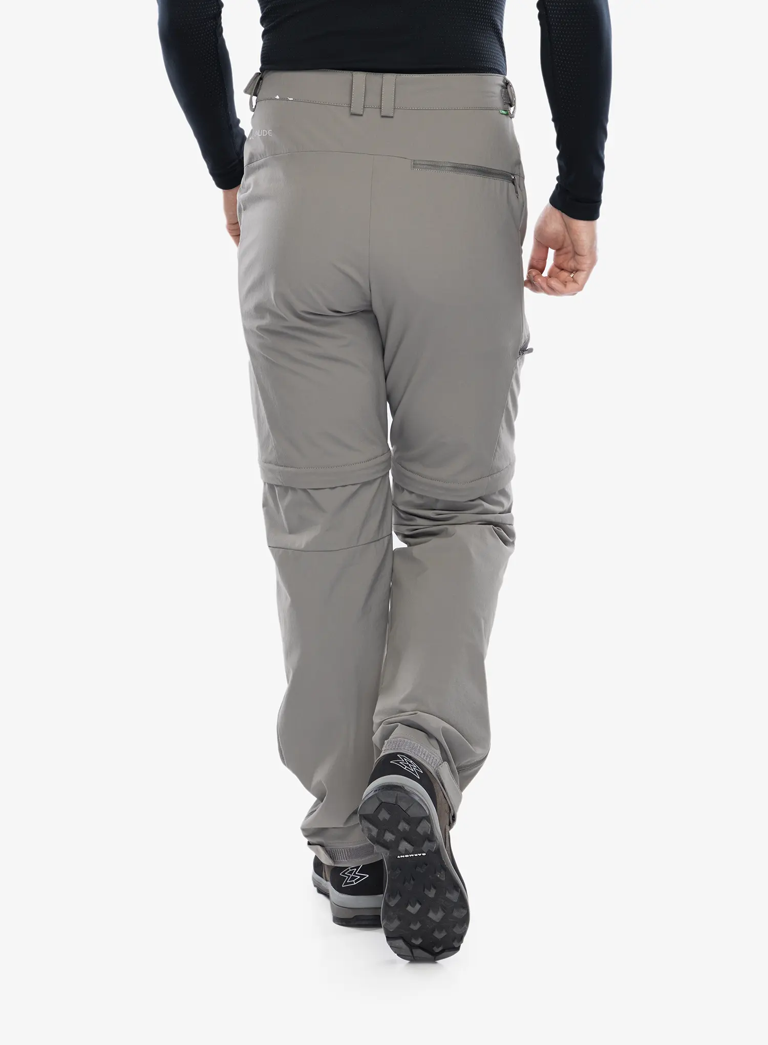 Hlače s odvojivim nogavicama Vaude Farley Stretch T-Zip Pants III - stone grey