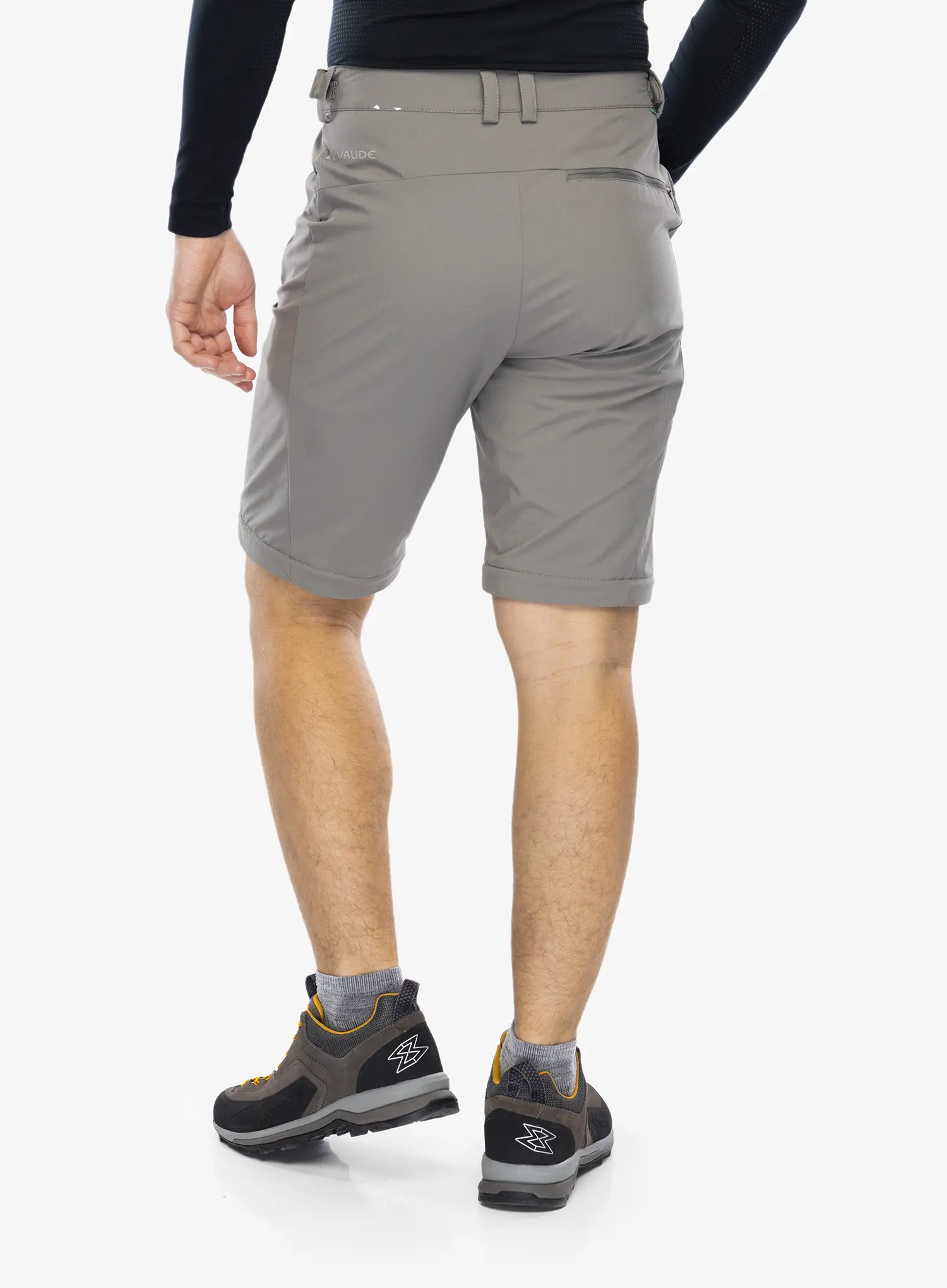 Hlače s odvojivim nogavicama Vaude Farley Stretch T-Zip Pants III - stone grey