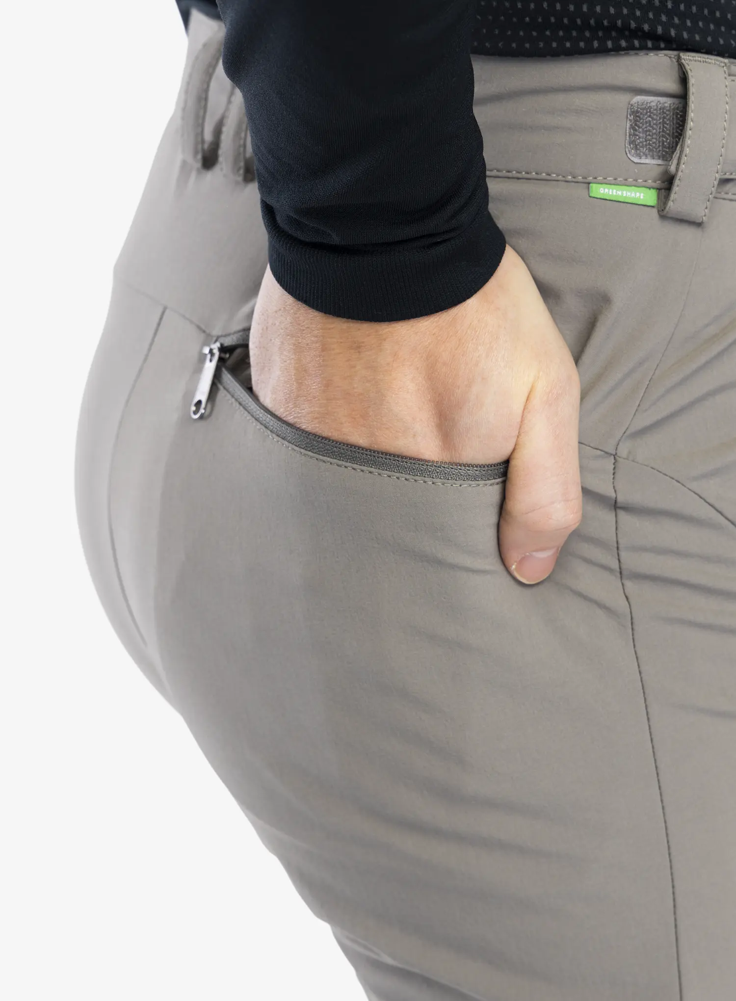 Hlače s odvojivim nogavicama Vaude Farley Stretch T-Zip Pants III - stone grey