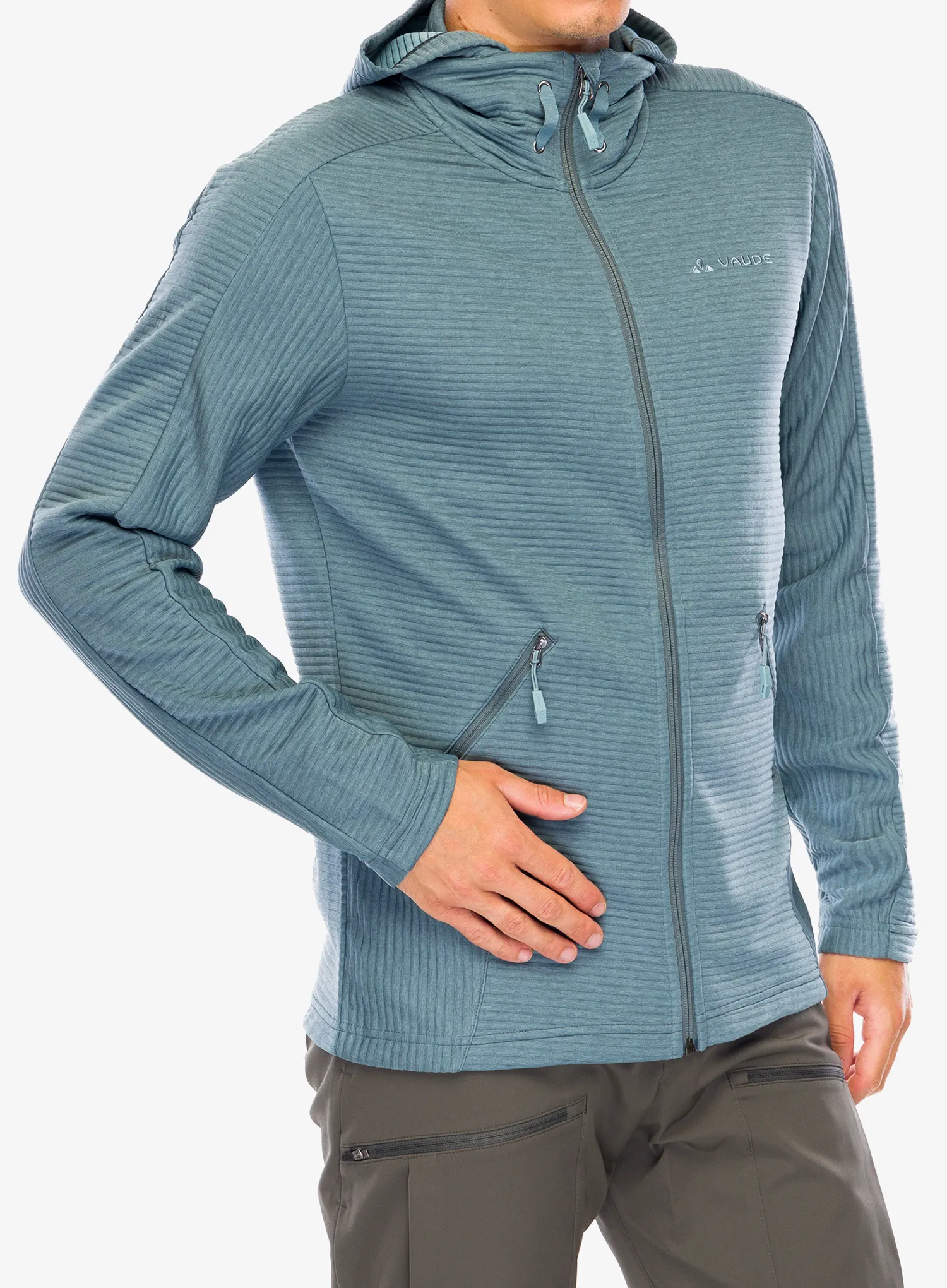 Dukserica od flisa Vaude Hemsby Jacket II - heron