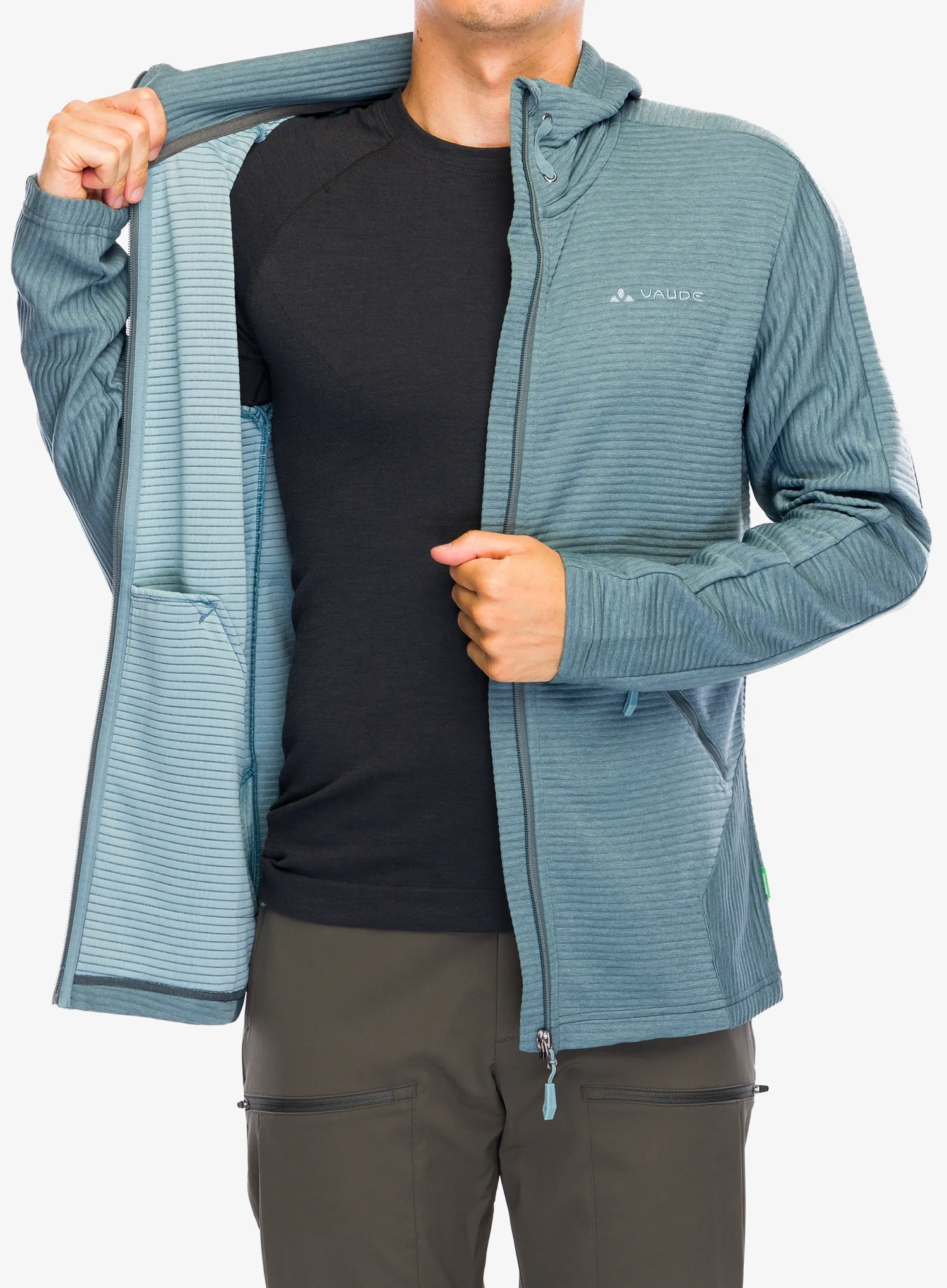Dukserica od flisa Vaude Hemsby Jacket II - heron