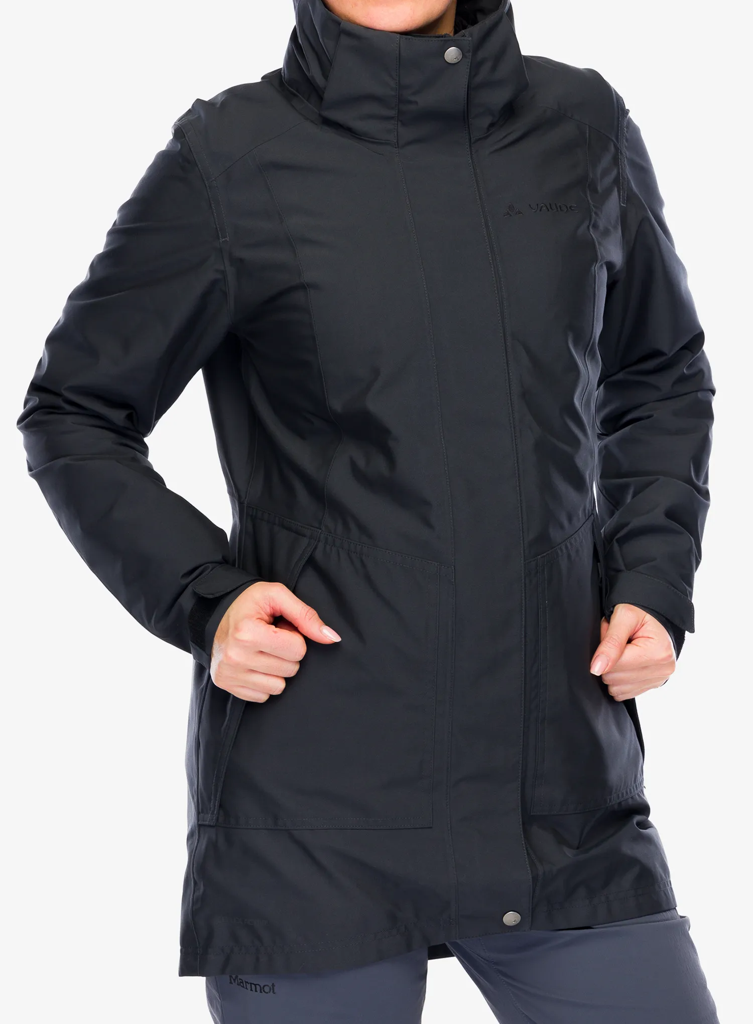 Ženska jakna Vaude Idris 3in1 Parka III - phantom black