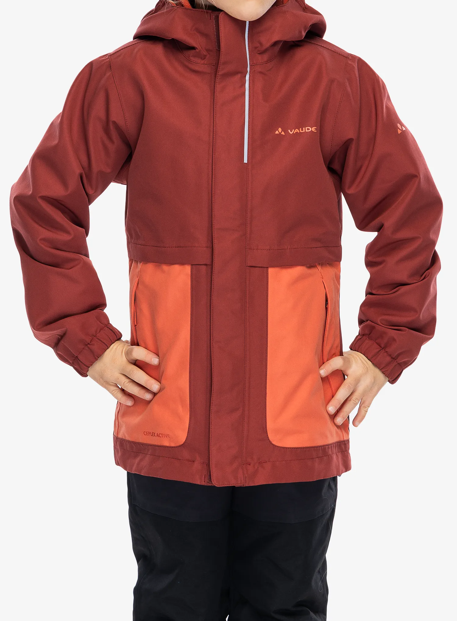 Jakna za djevojčice Vaude Kids Campfire 3in1 Jacket - redeva