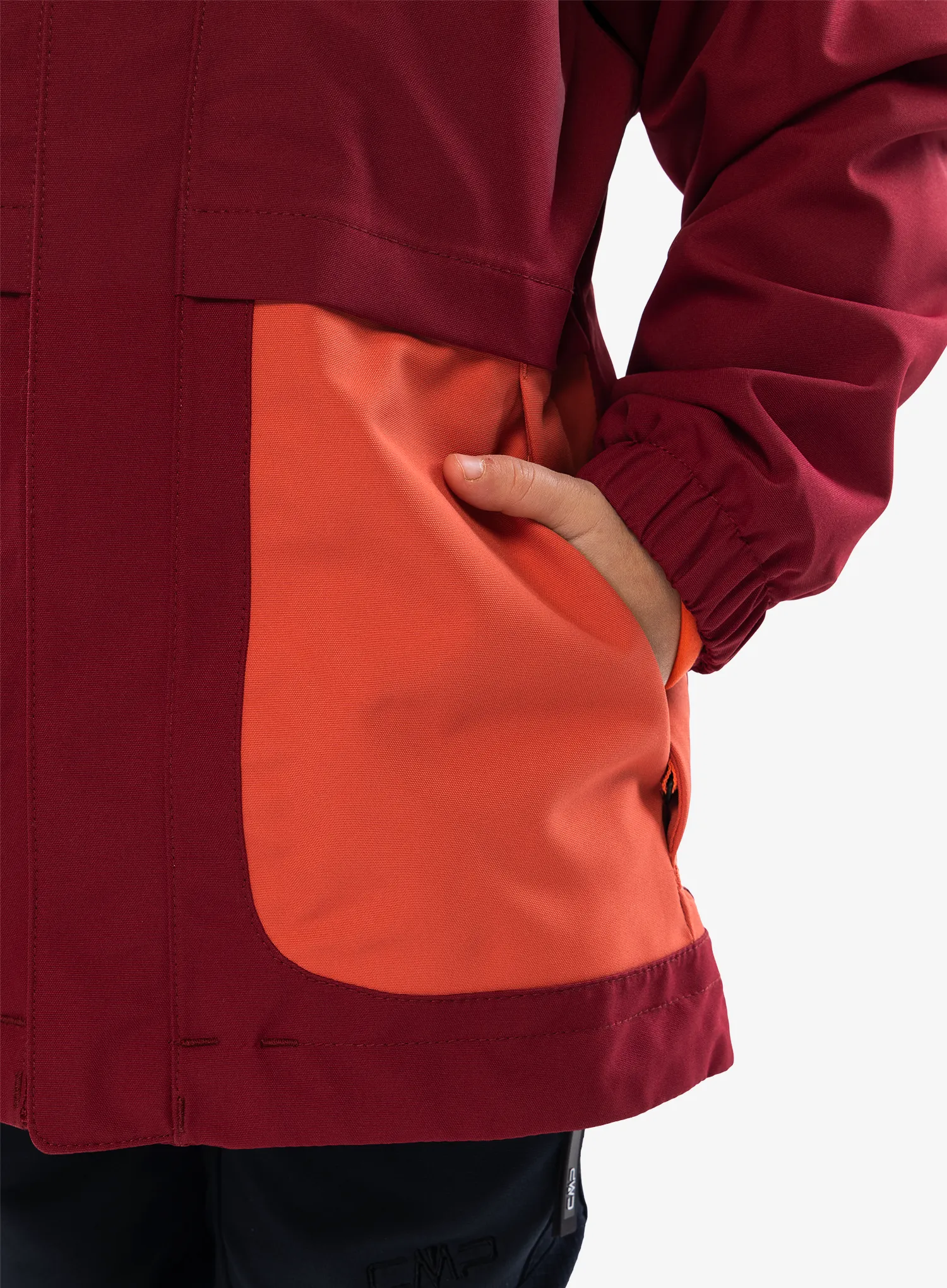 Jakna za djevojčice Vaude Kids Campfire 3in1 Jacket - salsa/orange