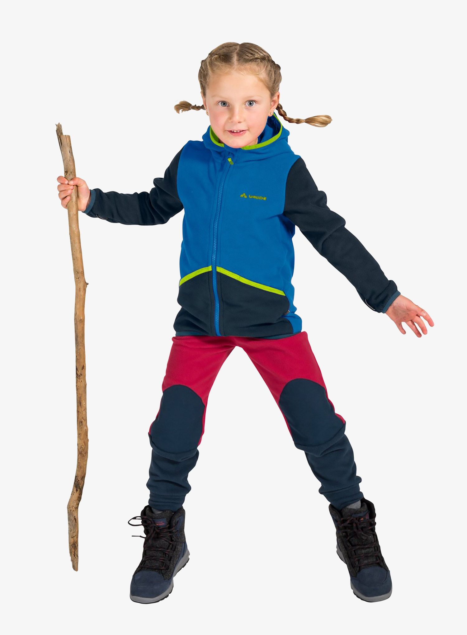 Dukserica za djecu Vaude Kids Pulex Hooded Jacket - radiate blue/eclipse