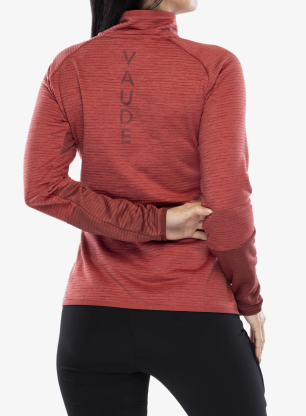 Ženska dukserica od flisa Vaude Larice HZ Fleece Jacket - brick