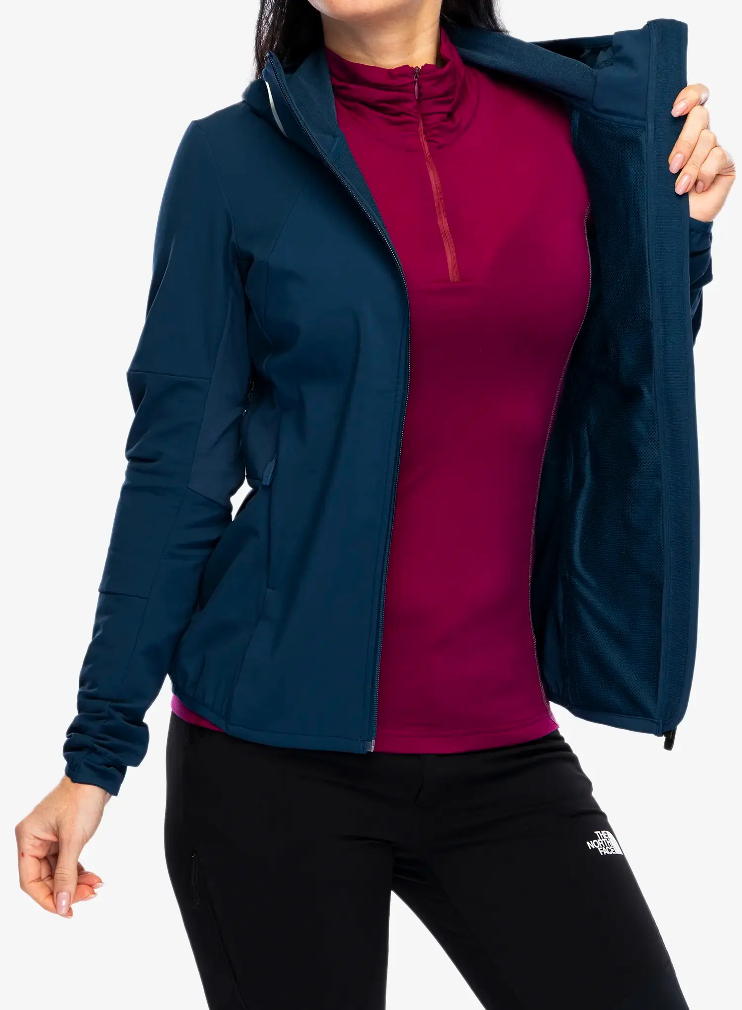 Ženska softshell jakna Vaude Larice Jacket IV - dark sea