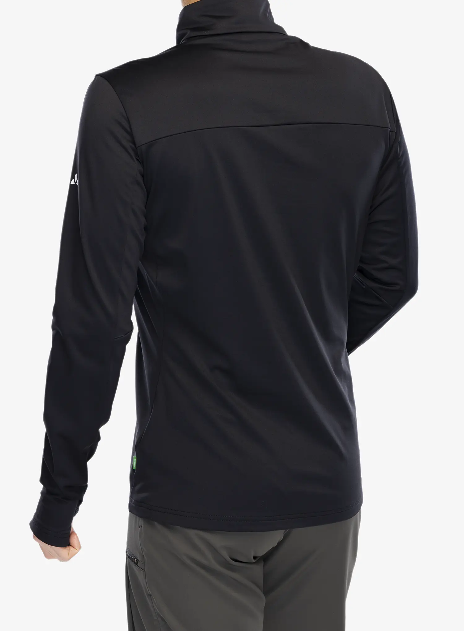 Dukserica od flisa Vaude Livigno Halfzip II - black