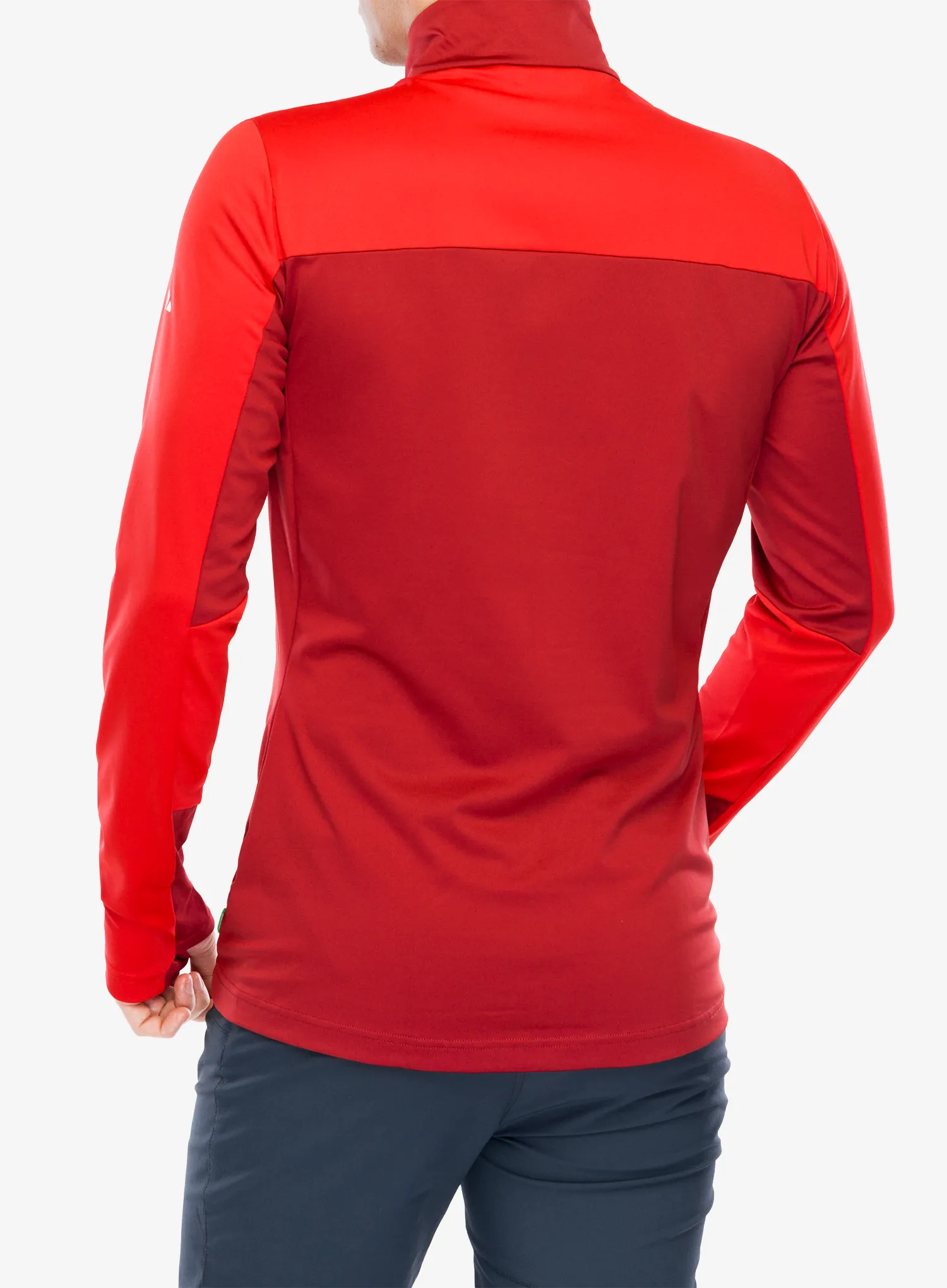 Dukserica od flisa Vaude Livigno Halfzip II - carmine