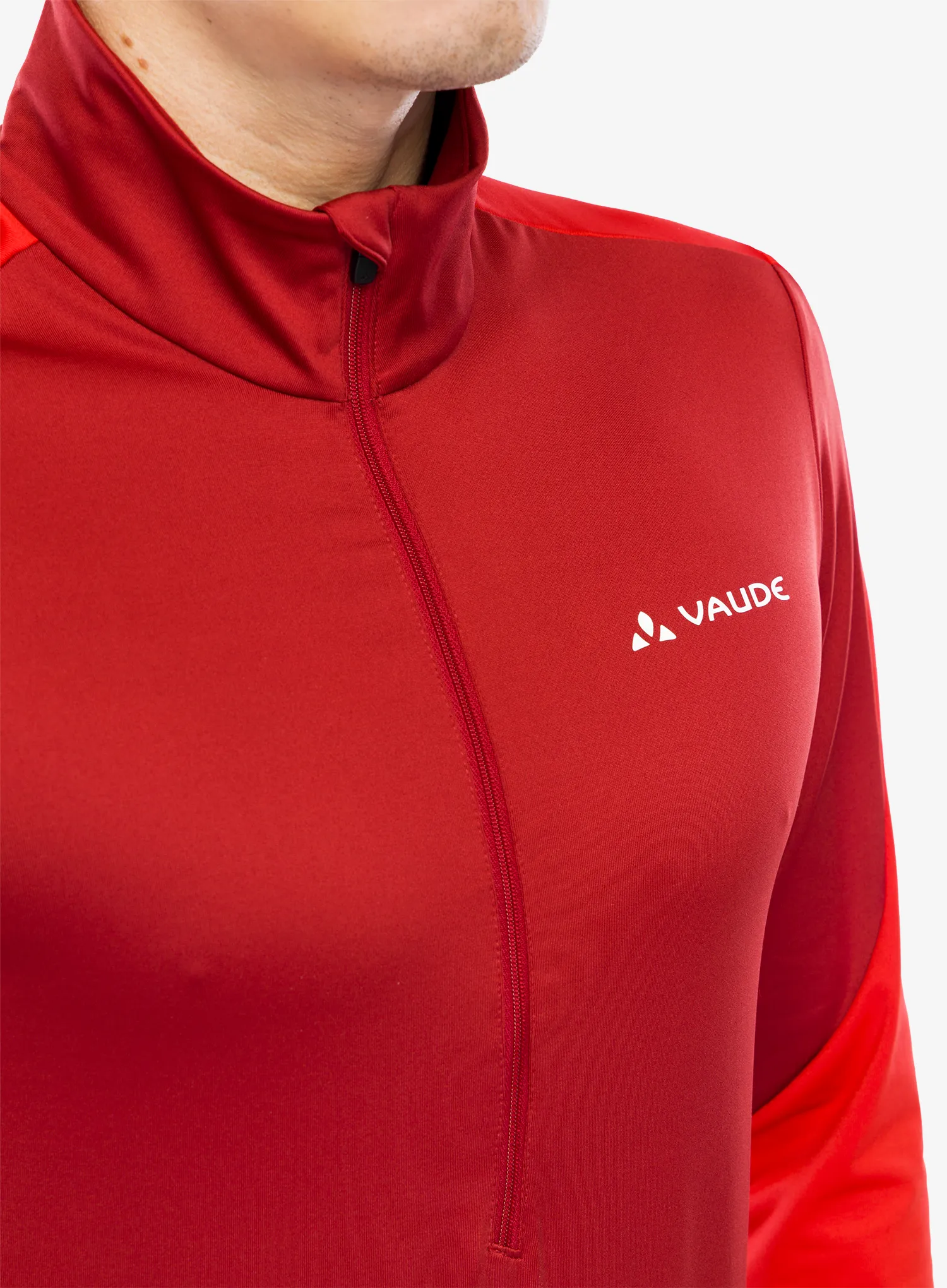 Dukserica od flisa Vaude Livigno Halfzip II - carmine