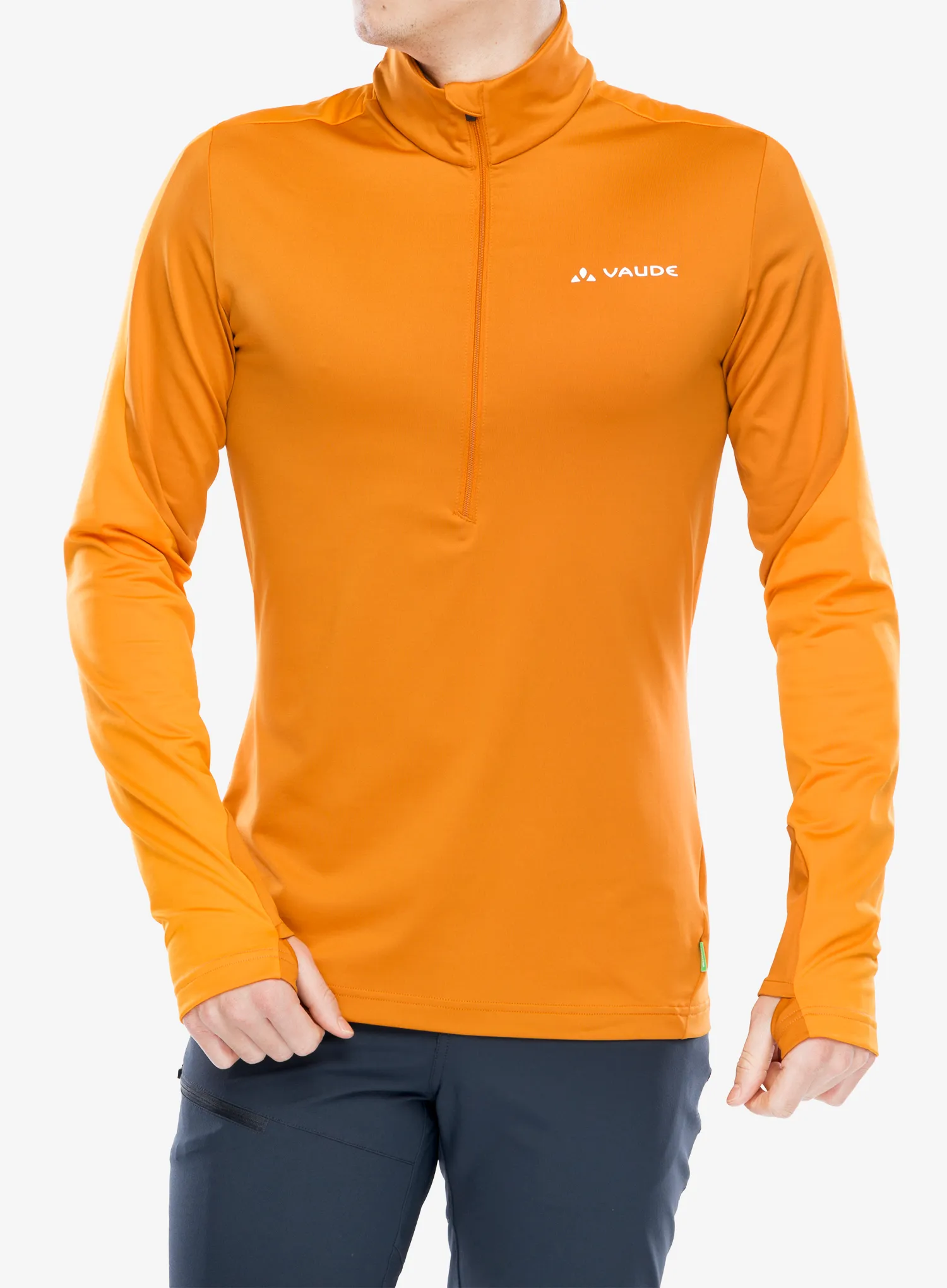 Dukserica od flisa Vaude Livigno Halfzip II - kumquat