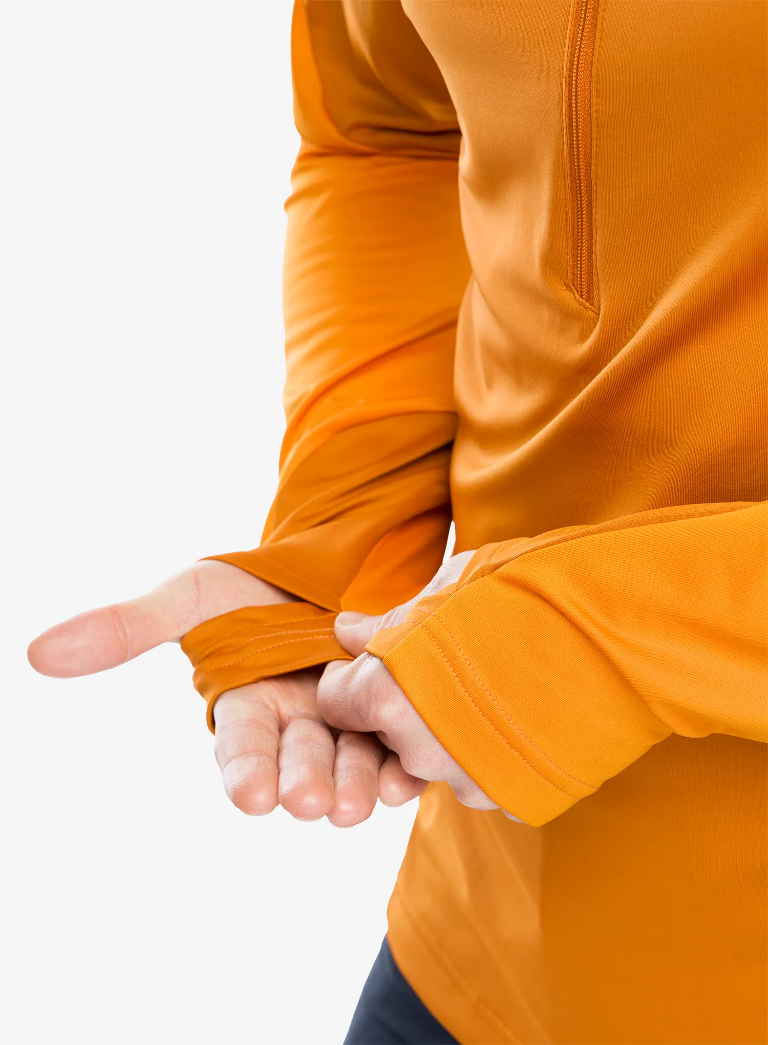 Dukserica od flisa Vaude Livigno Halfzip II - kumquat