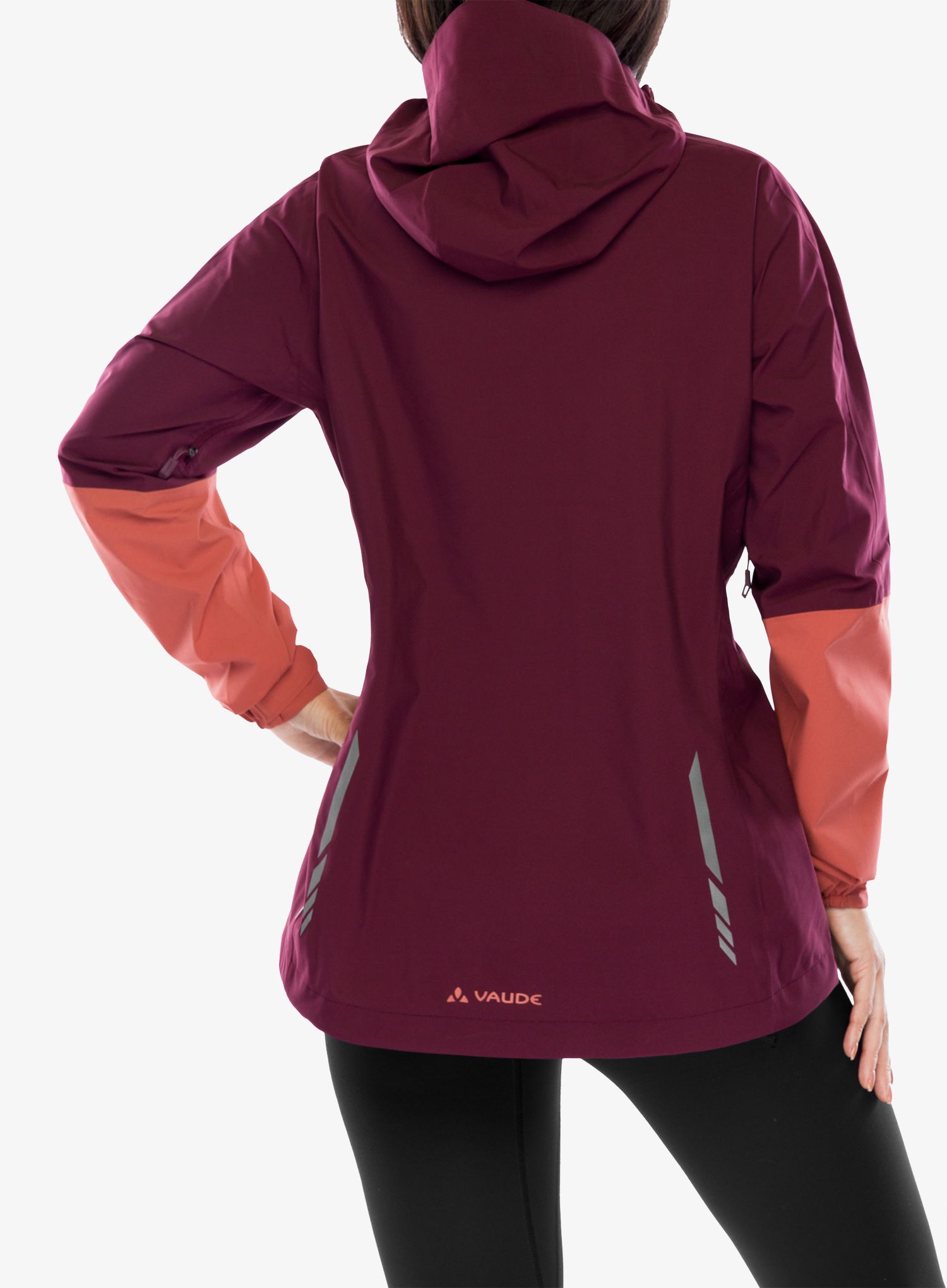Ženska kišna jakna Vaude Moab Rain Jacket II - cassis uni
