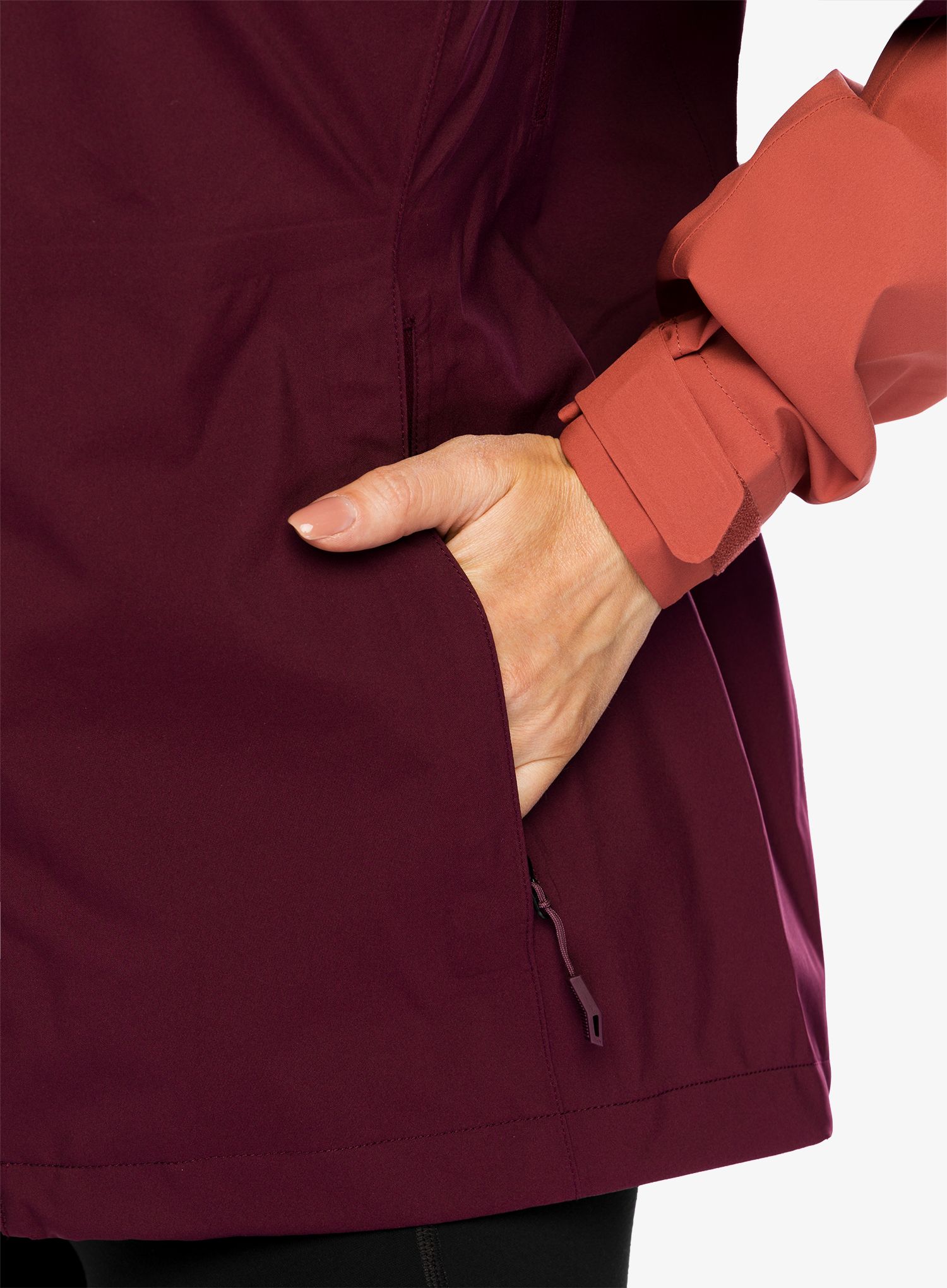 Ženska kišna jakna Vaude Moab Rain Jacket II - cassis uni