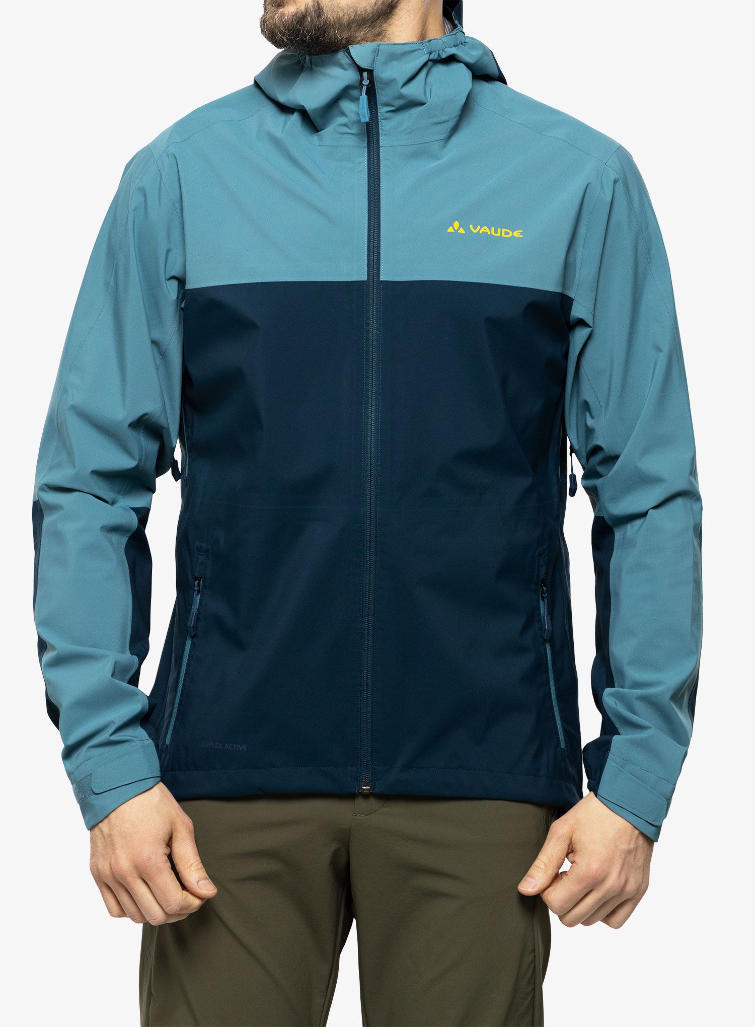 Kišna jakna Vaude Moab Rain Jacket - dark sea uni