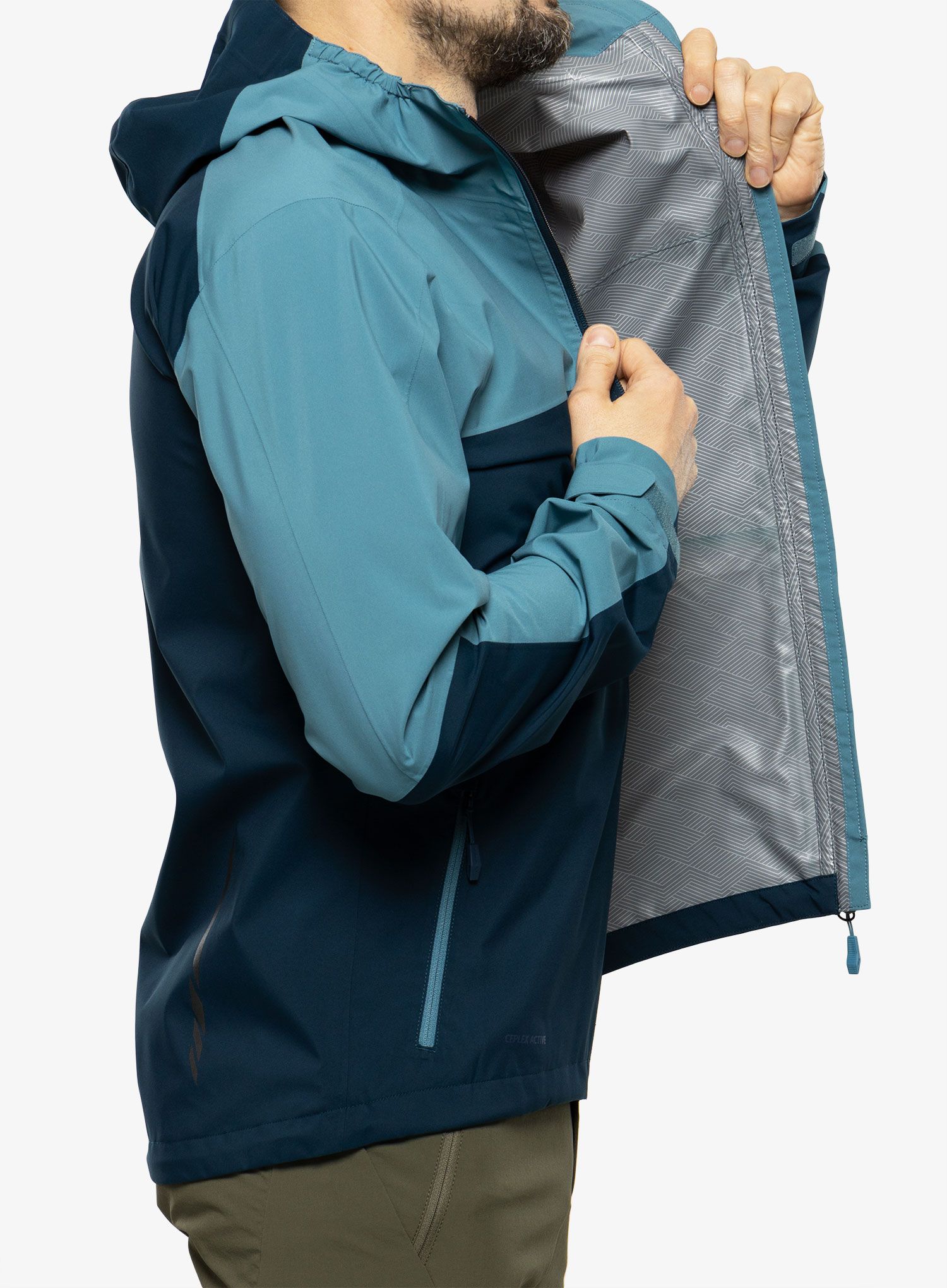 Kišna jakna Vaude Moab Rain Jacket - dark sea uni