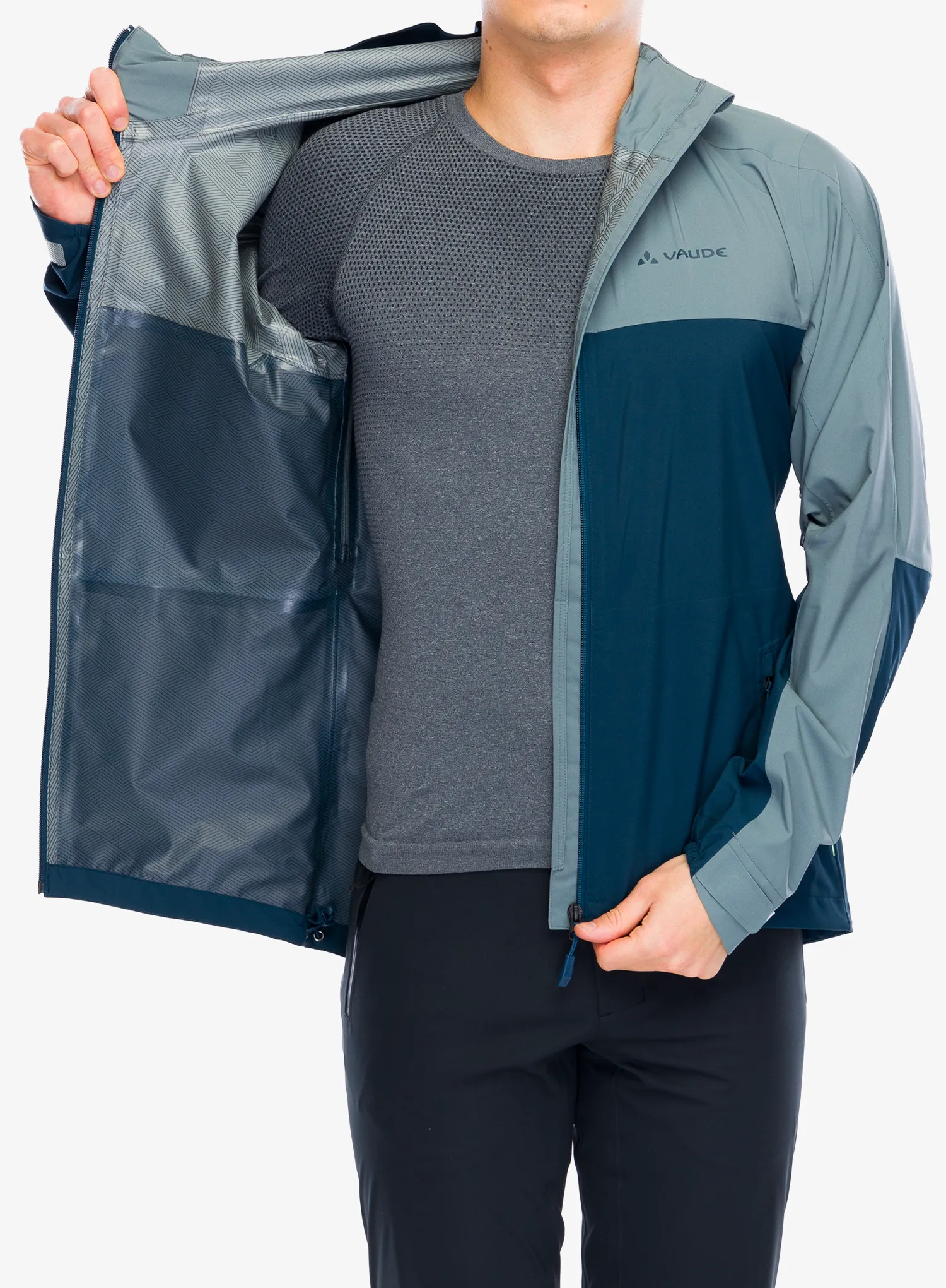 Kišna jakna Vaude Moab Rain Jacket - heron