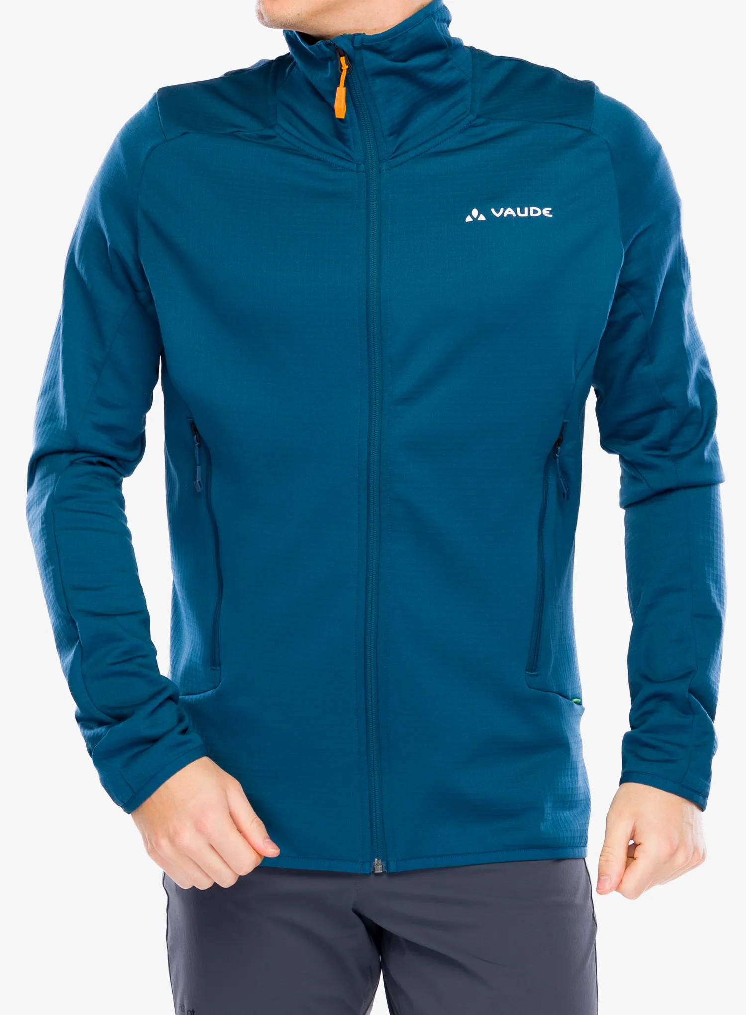 Jakna od flisa Vaude Monviso Fleece FZ Jacket II - baltic sea uni