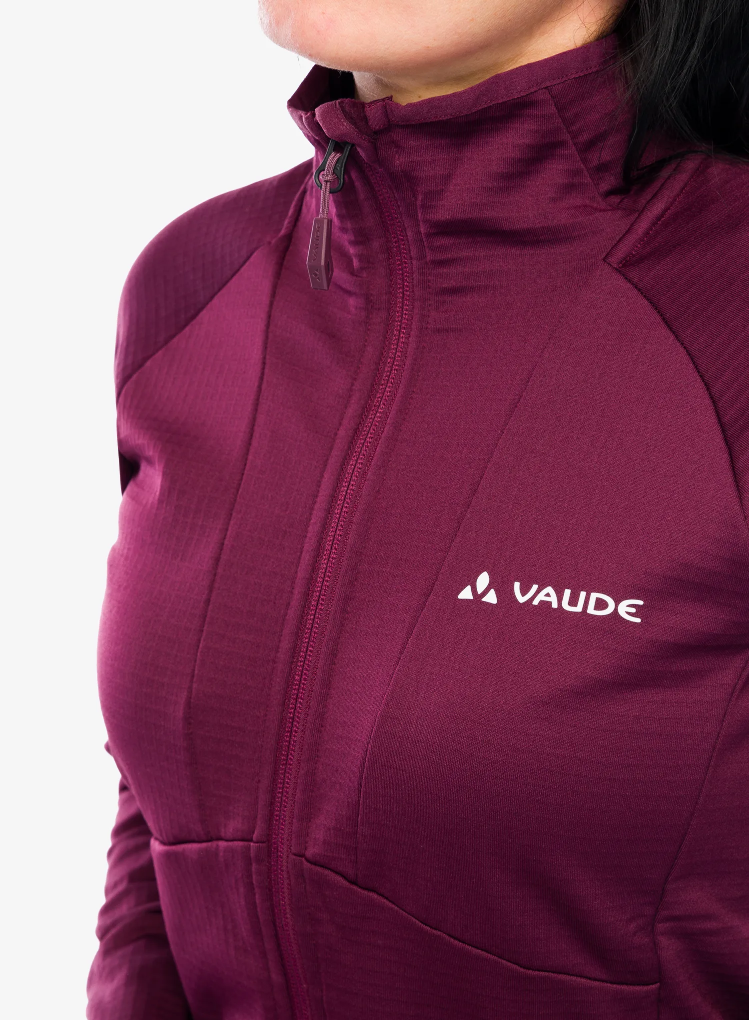 Ženska jakna od flisa Vaude Monviso Fleece FZ Jacket II - cassis