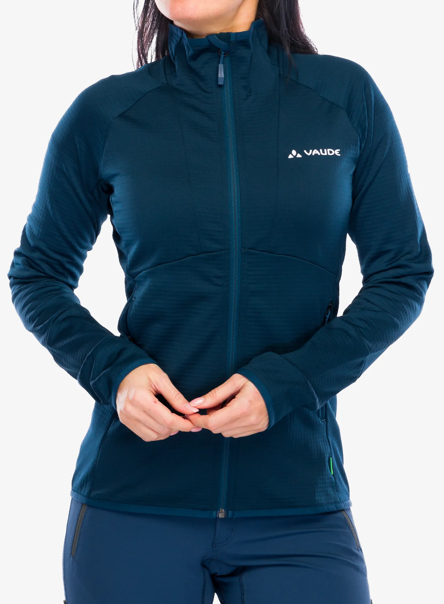 Ženska jakna od flisa Vaude Monviso Fleece FZ Jacket II - dark sea