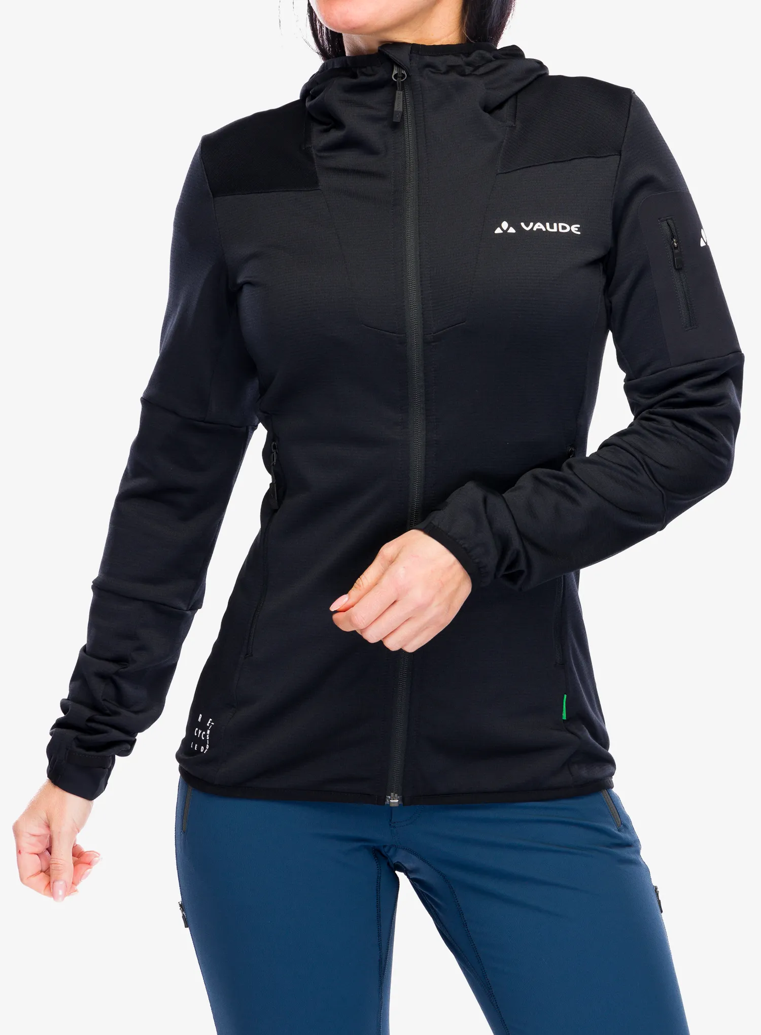 Ženska dukserica od flisa Vaude Monviso Fleece Jacket II - black