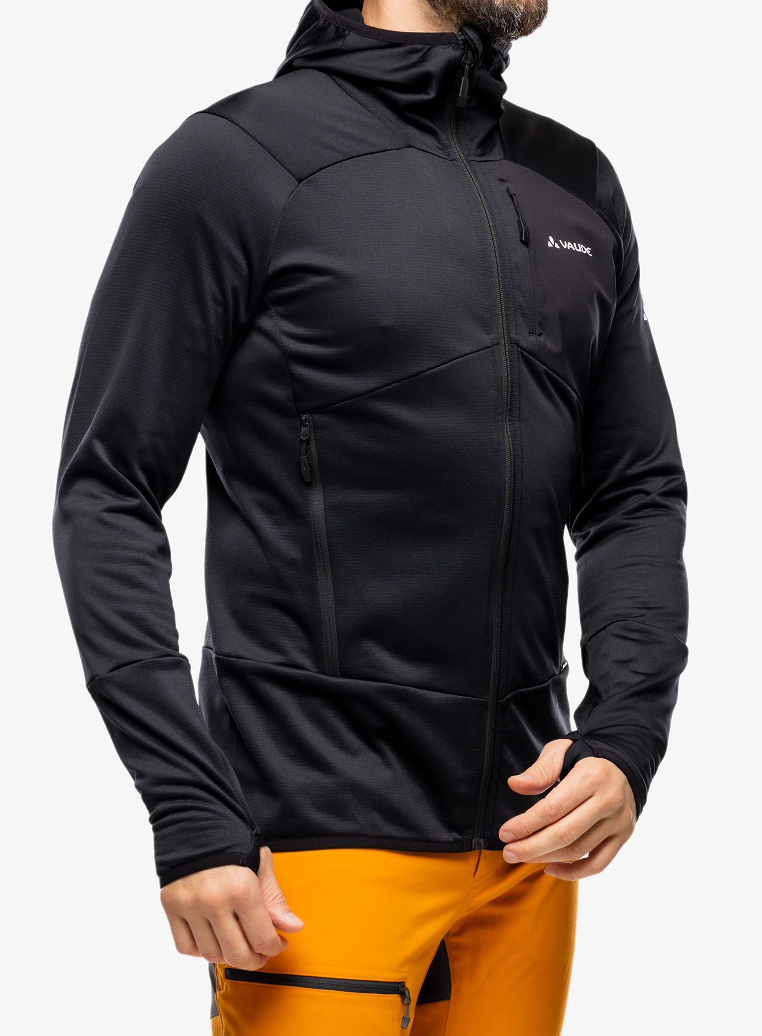 Dukserica od flisa Vaude Monviso Fleece Jacket II - black