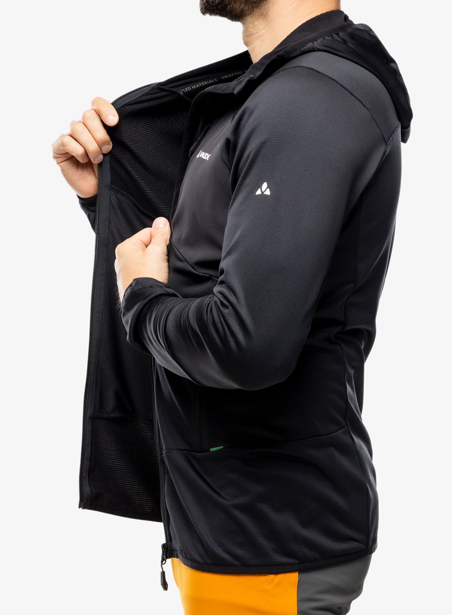 Dukserica od flisa Vaude Monviso Fleece Jacket II - black