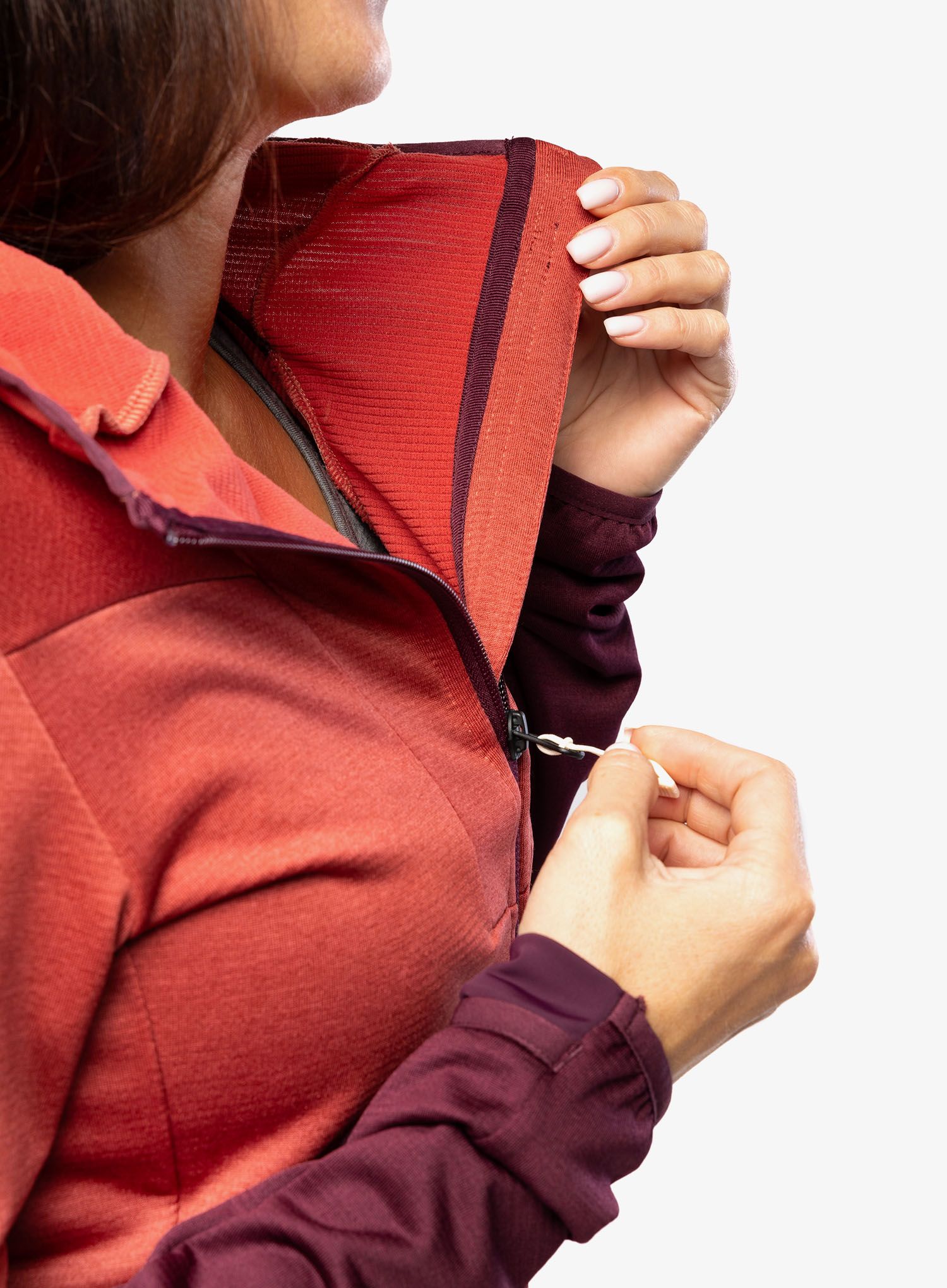 Ženska dukserica od flisa Vaude Monviso Fleece Jacket II - brick