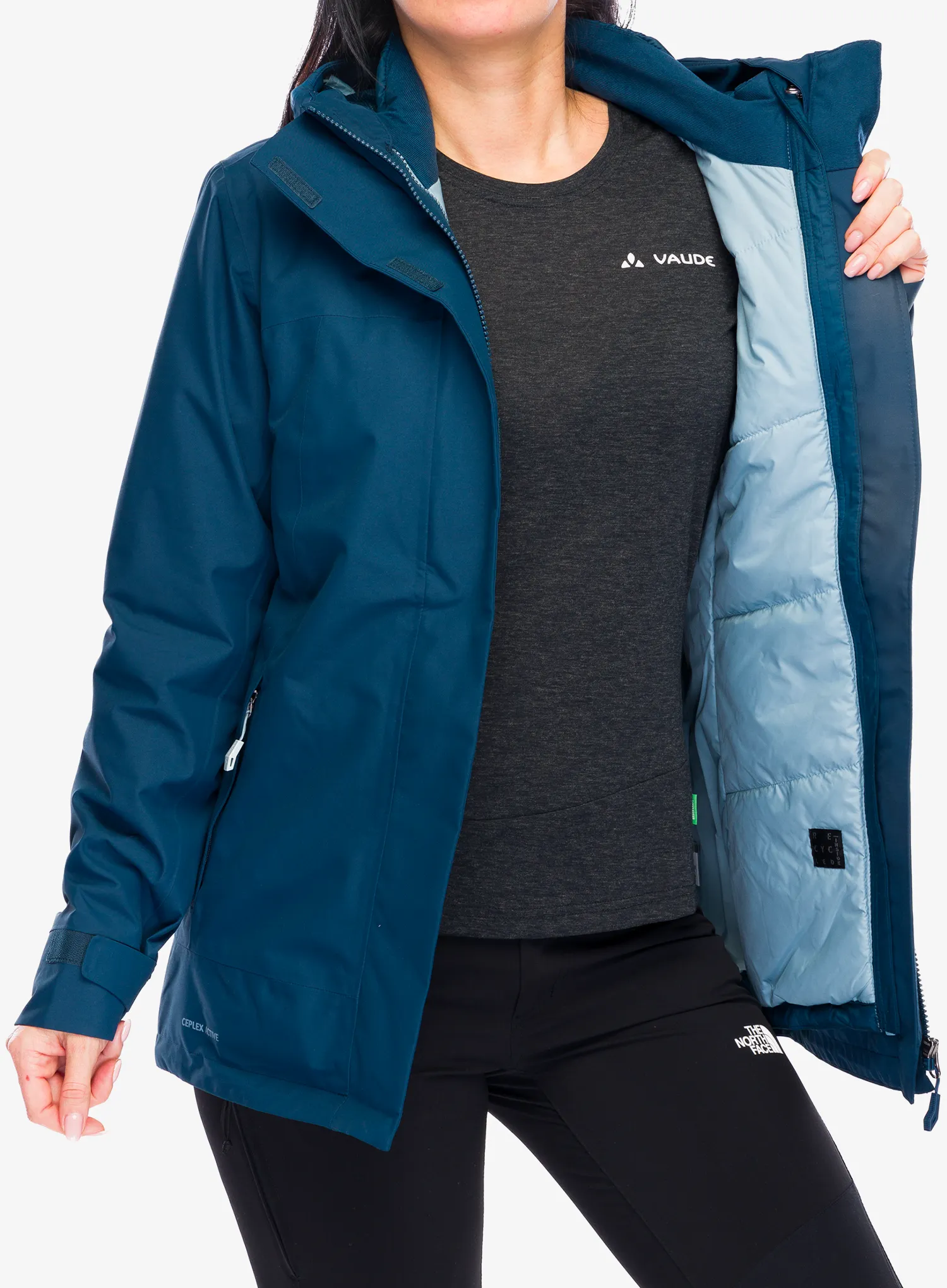 Ženska jakna Vaude Neyland 3in1 Jacket - dark sea