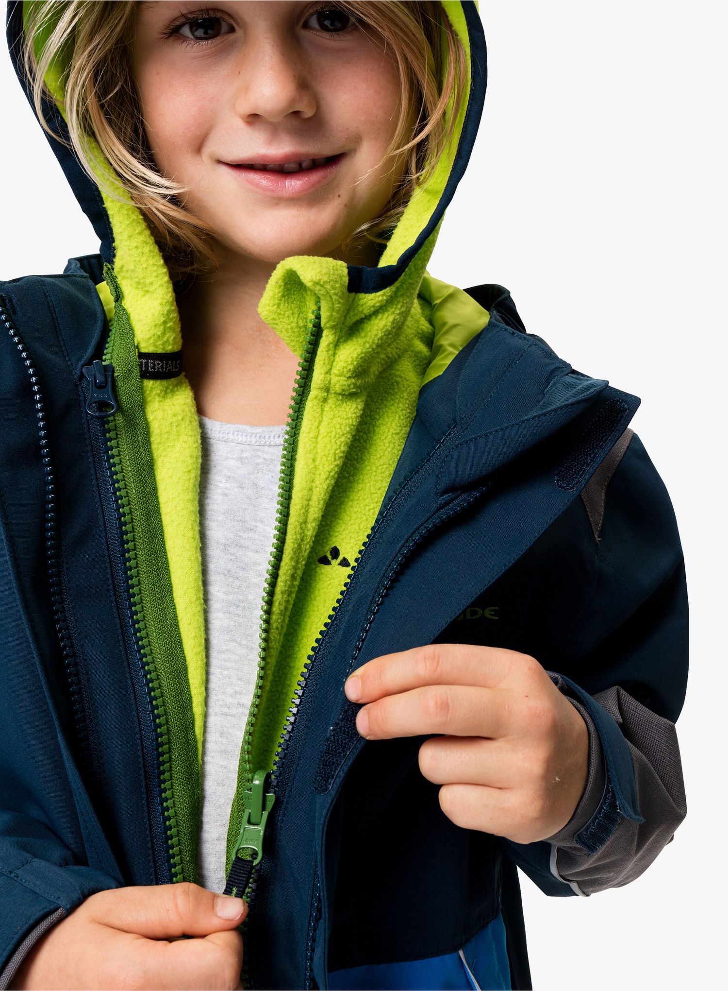Dukserica za djecu Vaude Pulex Hooded Jacket II - cactus