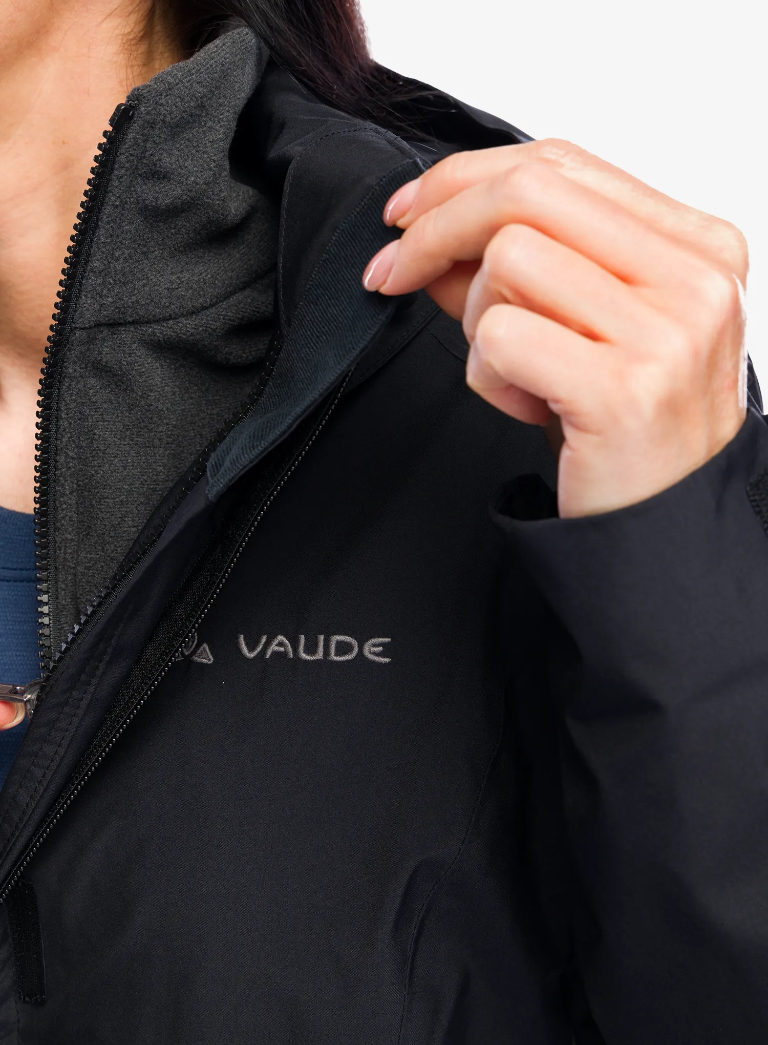 Ženska jakna Vaude Rosemoor 3in1 Jacket II - black