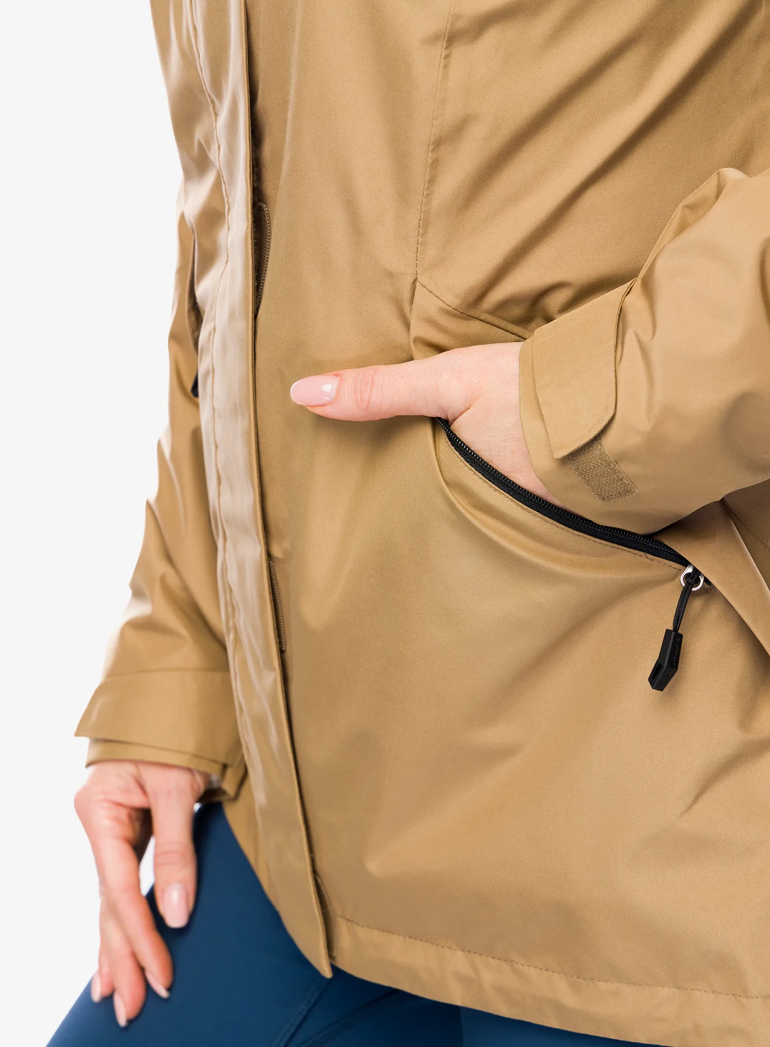 Ženska jakna Vaude Rosemoor 3in1 Jacket II - oat