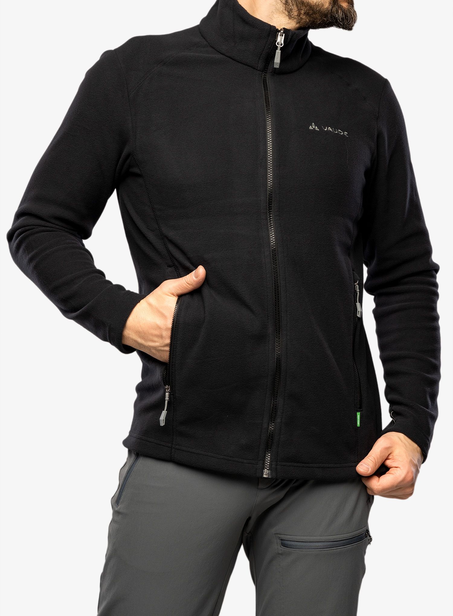 Dukserica od flisa Vaude Rosemoor Fleece Jacket II - black