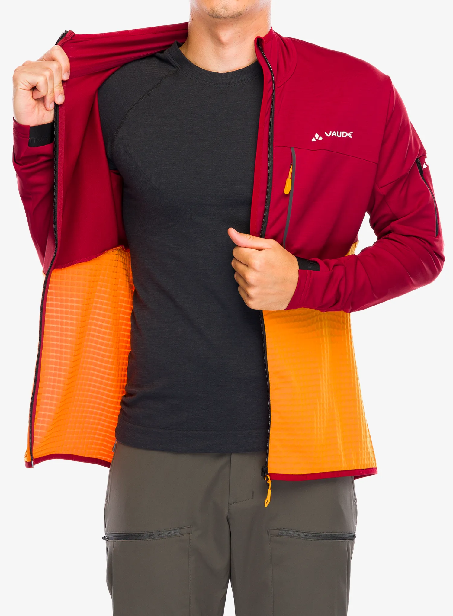 Dukserica od flisa Vaude Scopi Fleece Jacket - carmine
