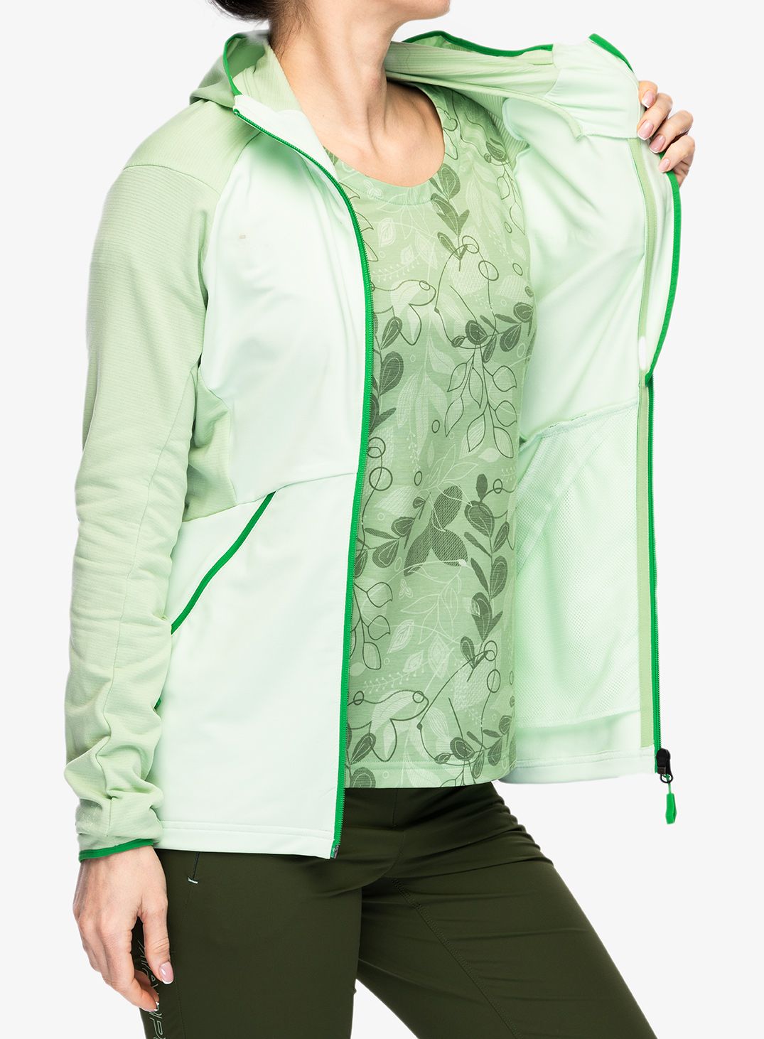 Ženska dukserica od flisa Vaude Scopi Fleece Jacket - jade