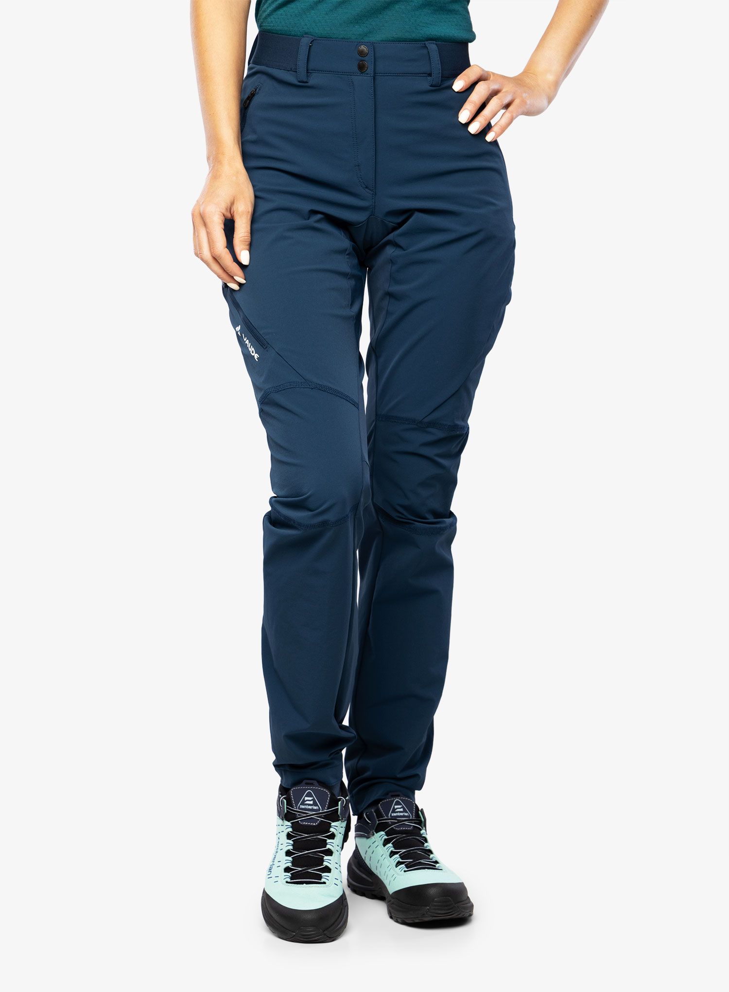 Ženske planinarske hlače Vaude Scopi Pants II - dark sea uni