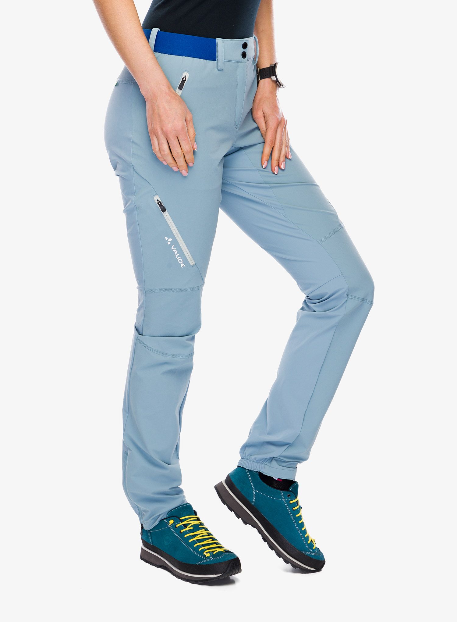 Ženske planinarske hlače Vaude Scopi Pants II - nordic blue