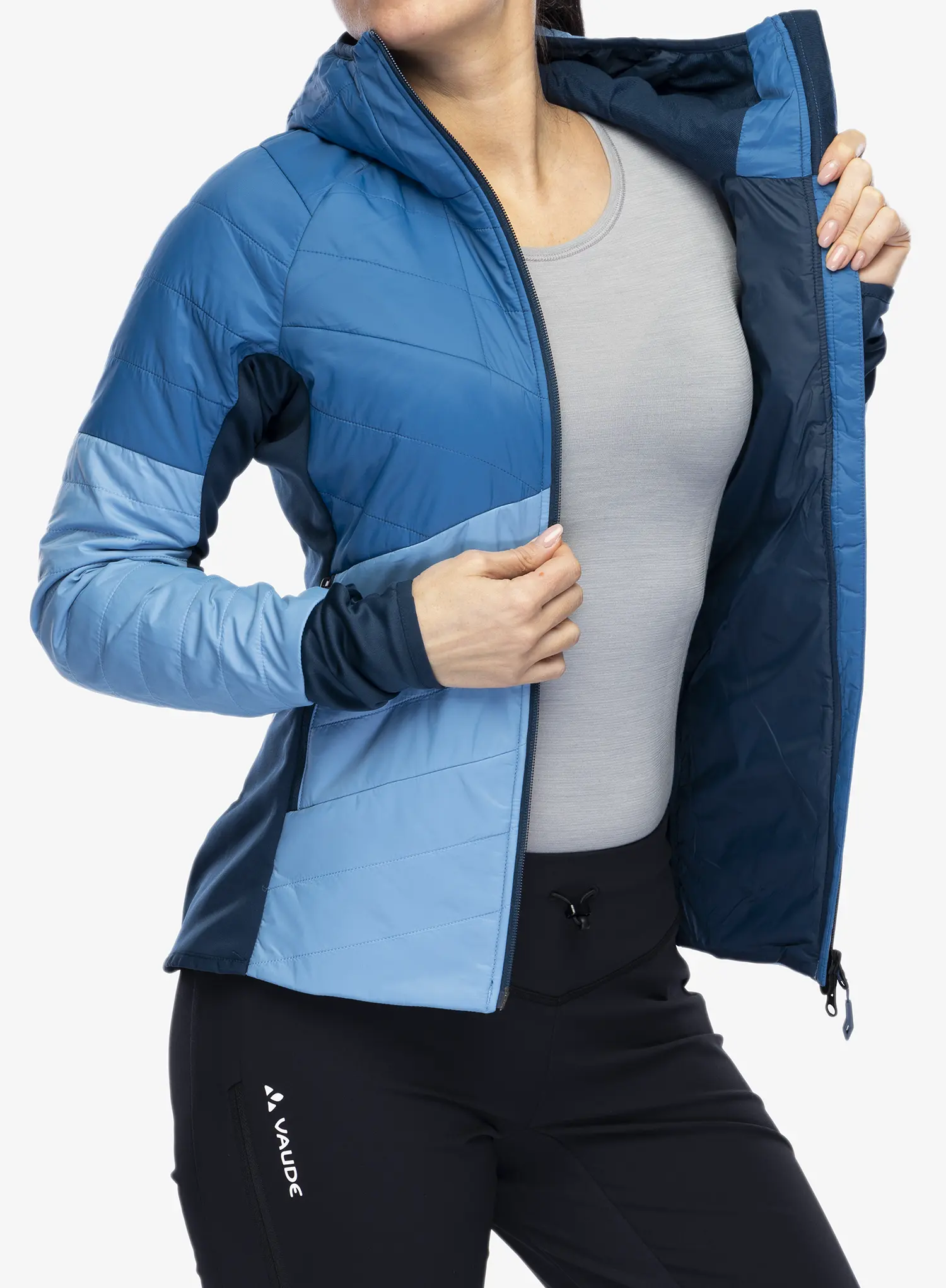 Jakna s postavom ženska Vaude Sesvenna Jacket IV - pastel blue