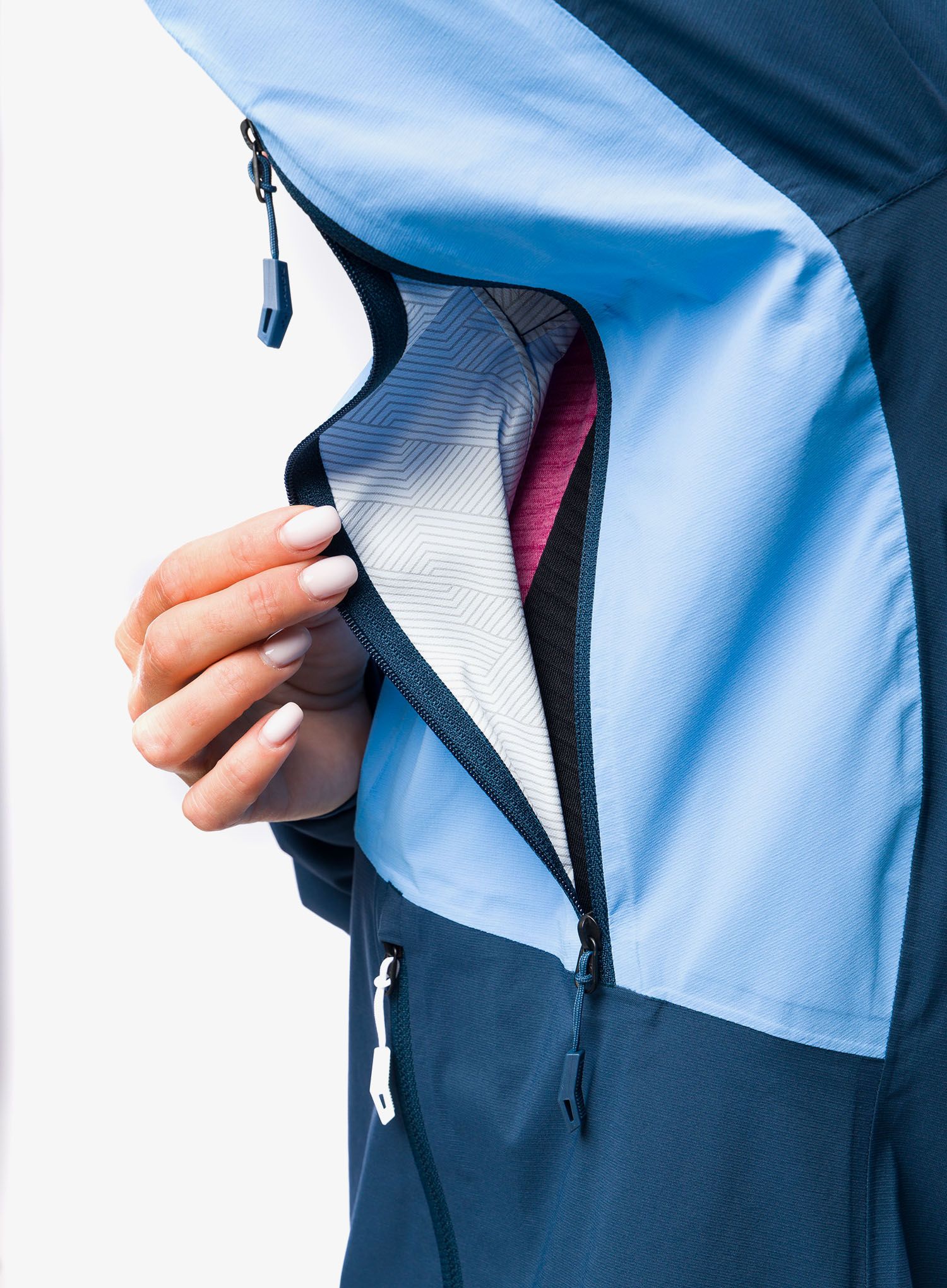 Ženska kišna jakna Vaude Simony 2,5L Jacket IV - blue jay