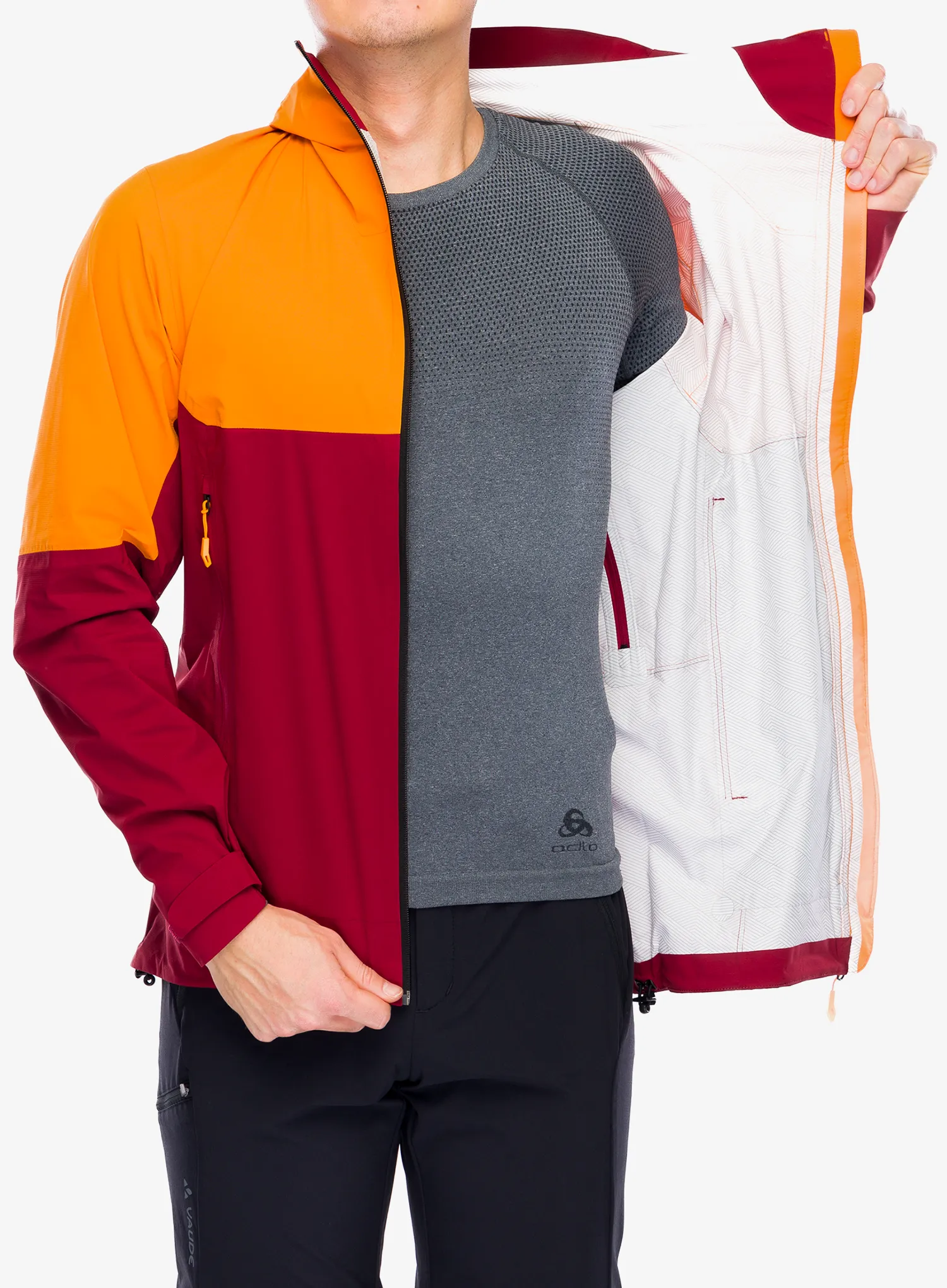 Kišna jakna Vaude Simony 2,5L Jacket IV - carmine