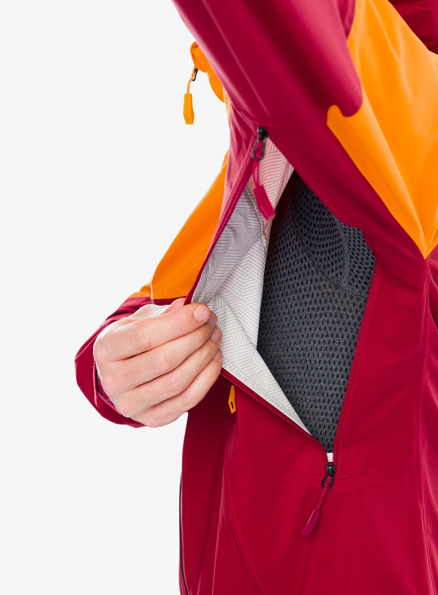Kišna jakna Vaude Simony 2,5L Jacket IV - carmine