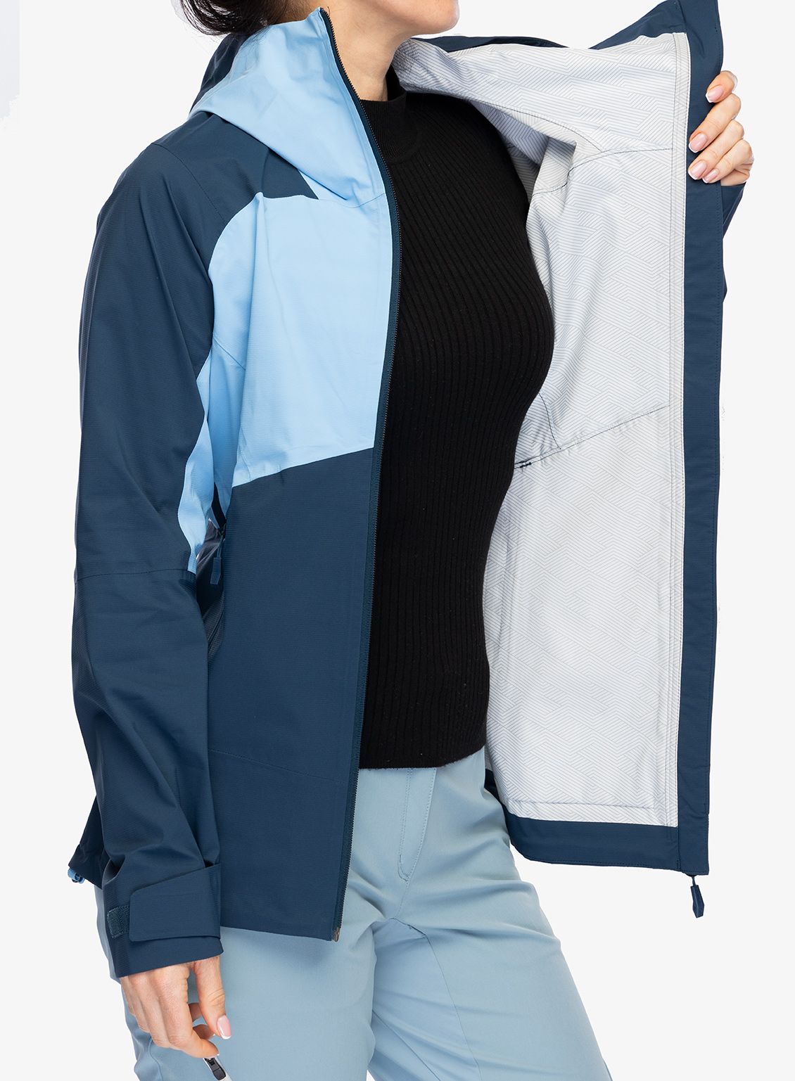 Ženska kišna jakna Vaude Simony 2,5L Jacket IV - pastel blue