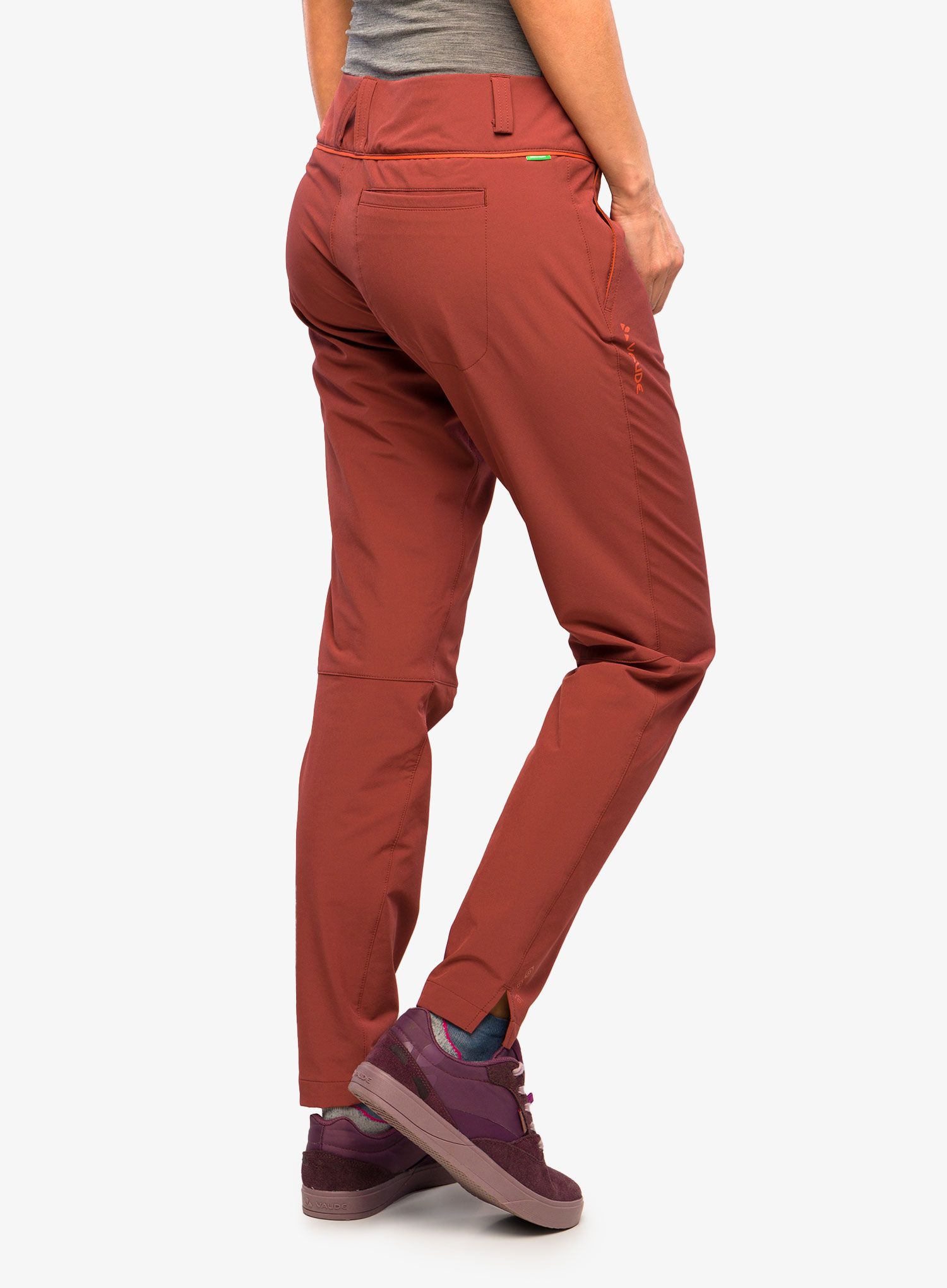 Ženske planinarske hlače Vaude Skomer Pants II - dark cherry