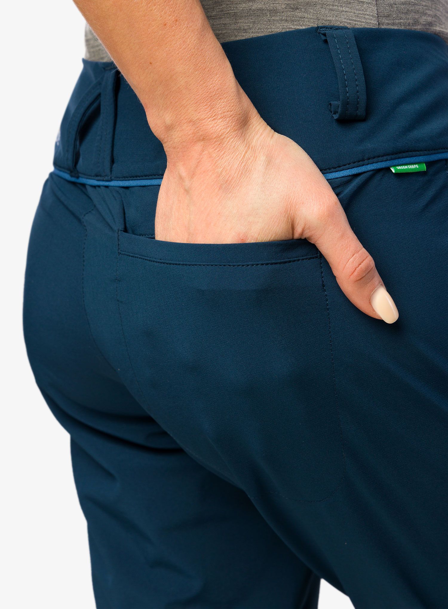 Ženske planinarske hlače Vaude Skomer Pants II - dark sea