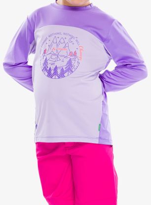 Dukserica za djecu Vaude Solaro LS T-Shirt II - pastel lilac