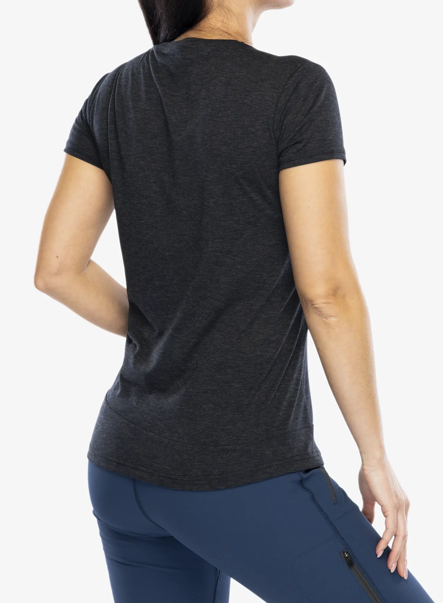 Ženska brzosušeća majica Vaude Sveit Shirt - black/black