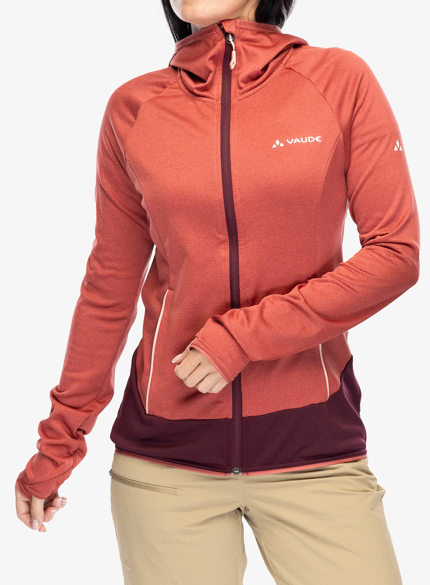 Ženska dukserica od flisa Vaude Tekoa Fleece Jacket II - brick