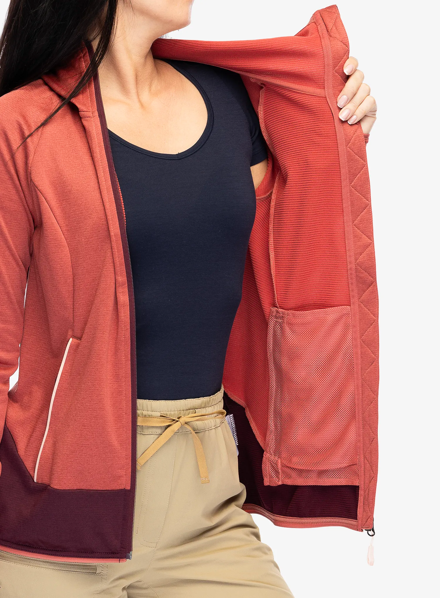 Ženska dukserica od flisa Vaude Tekoa Fleece Jacket II - brick