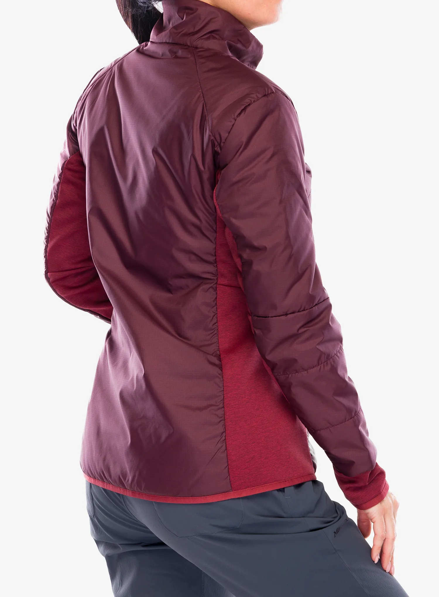 Ženska hibridna jakna Vaude Valsorda Hybrid Jacket - dark oak